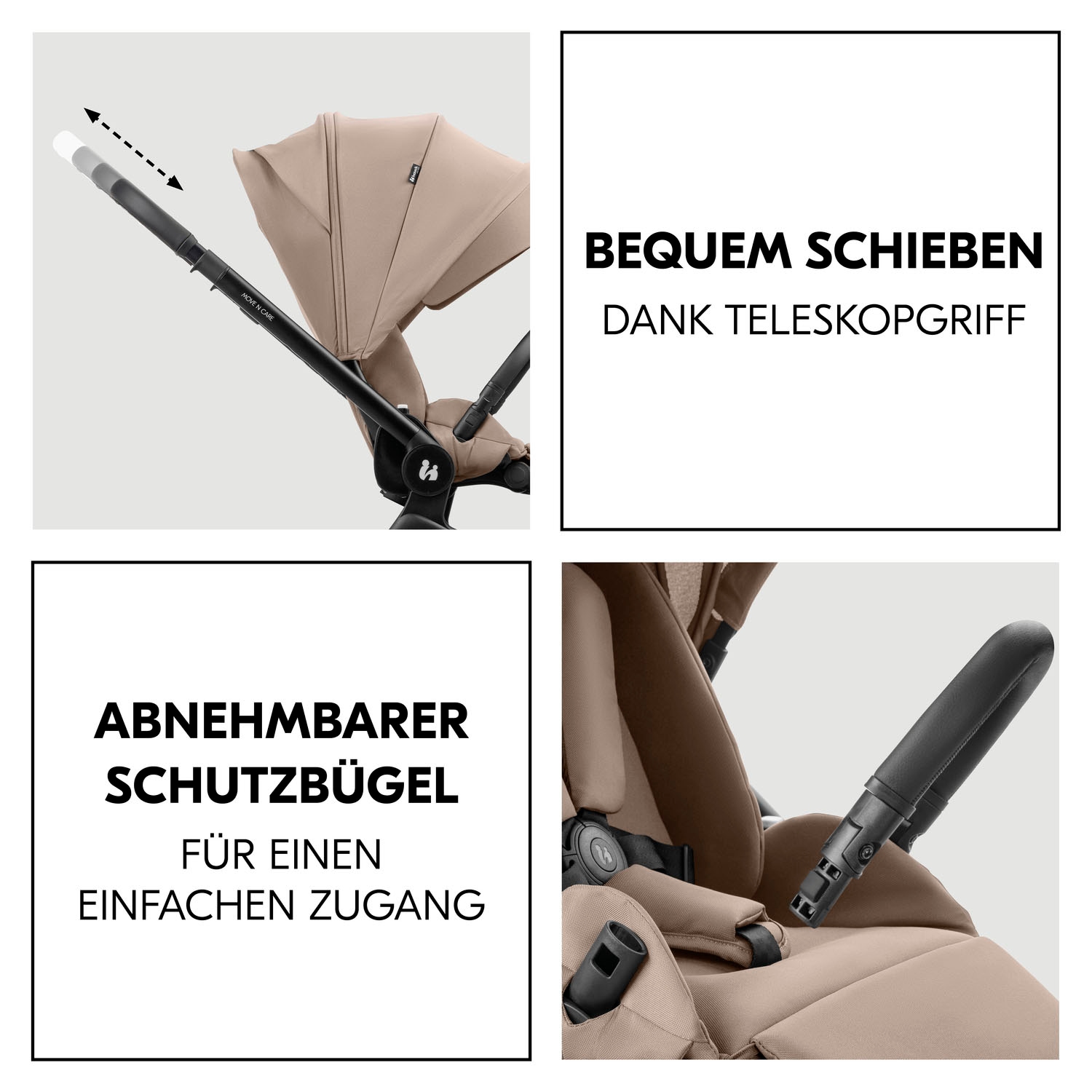 Hauck Kombi-Kinderwagen »Move N Care Set«, 22 kg, belastbar bis 22 kg