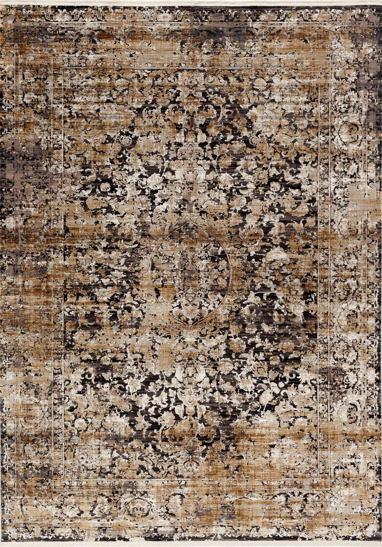 OCI DIE TEPPICHMARKE Teppich »IMPRESSION SODA«, rechteckig, 8 mm Höhe, Vintage, feine Fransen, leichter Glanz durch Viskose, Wohnzimmer