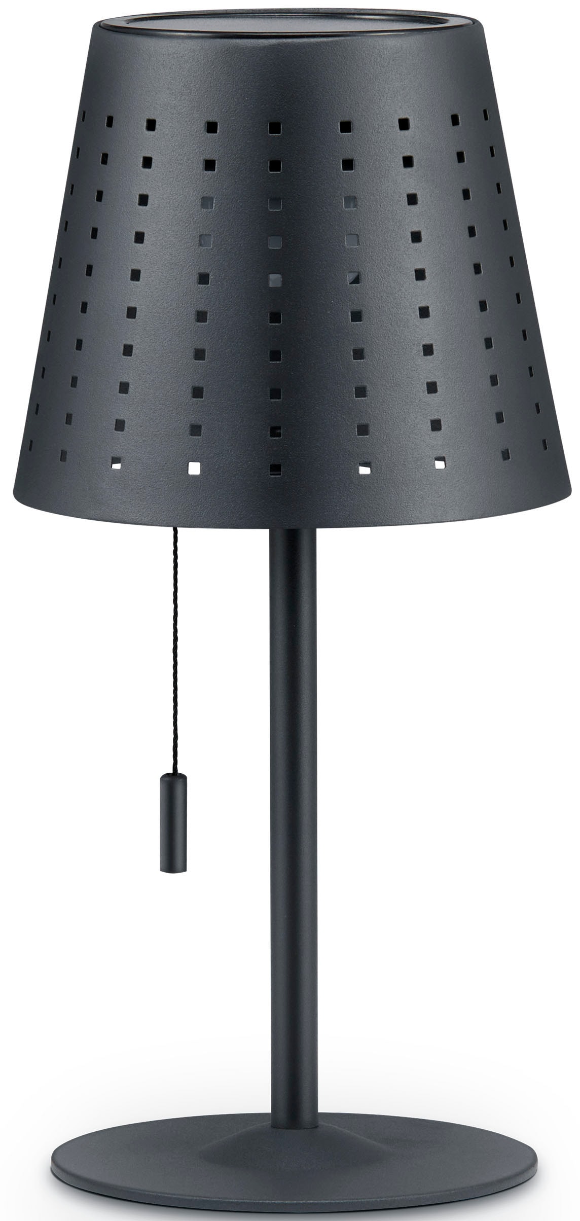 Paco Home Tischleuchte »LARA«, Outdoor LED Akku Metall Aufladbar Zugschalter Kabellos