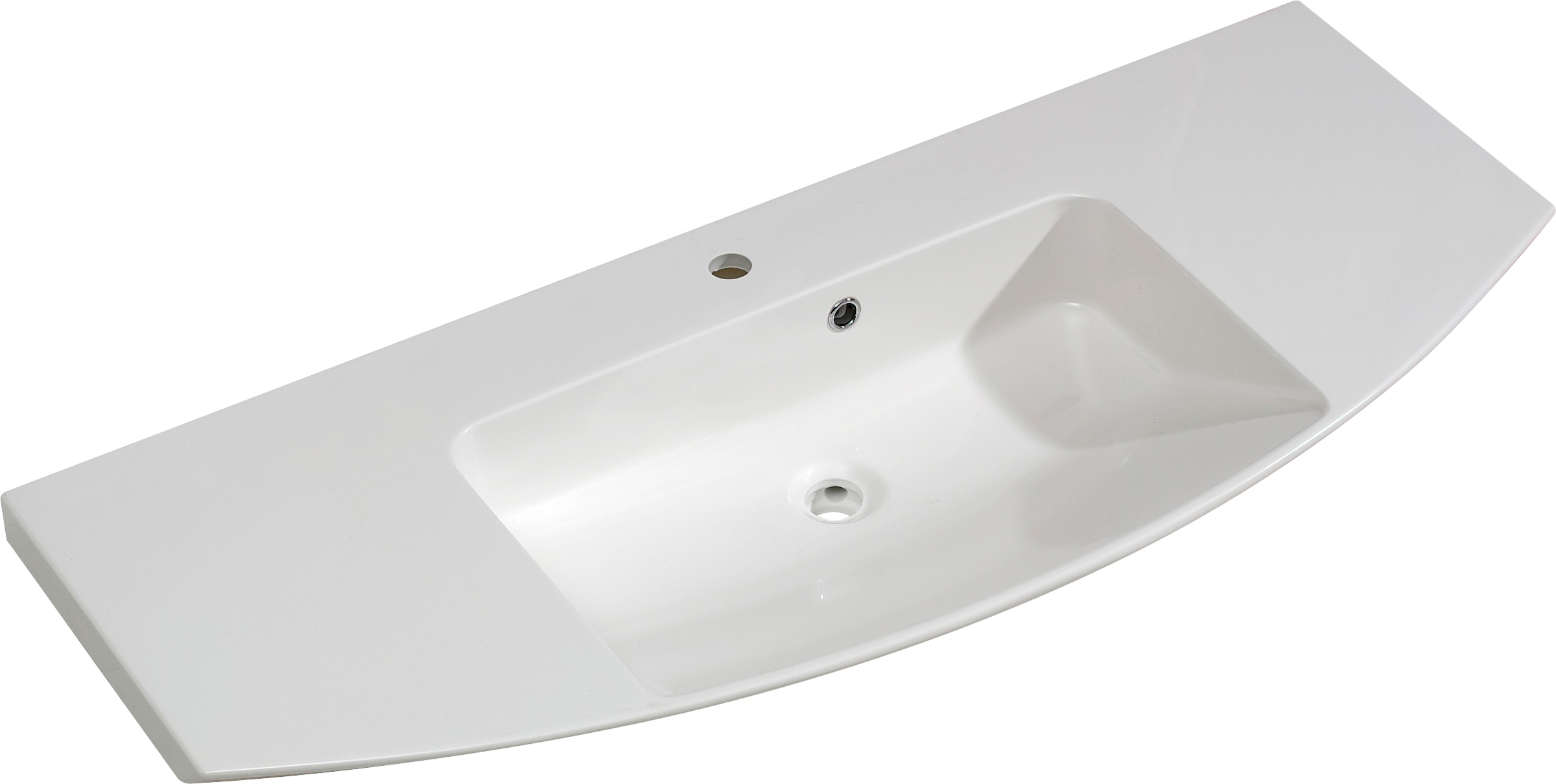 Saphir Badmöbel-Set »Cassca Sprint 4-teilig Mineralmarmor-Waschtisch mit LED-Spiegelschrank«, (5 St.), Midischrank, Unterschrank, inkl. Türdämpfer, 7 Türen, 5 Schubladen