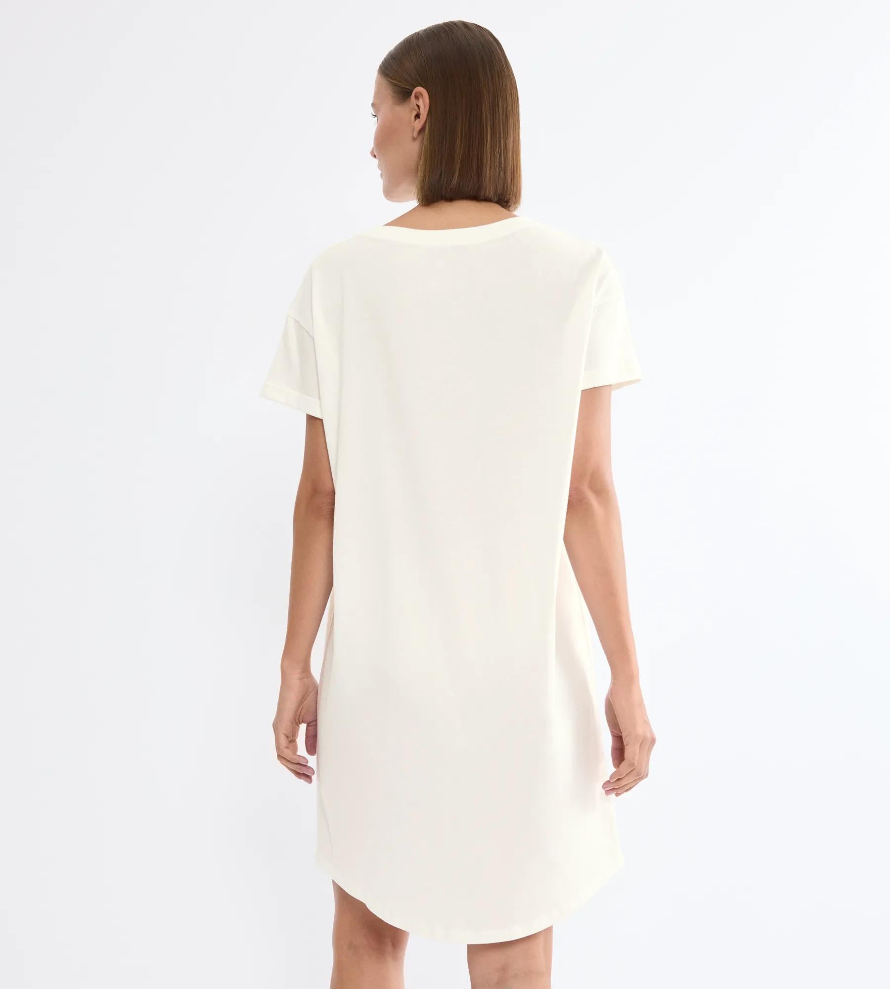 Triumph Nachthemd »Nightdresses NDK X« Ohne Taschen weich, atmungsaktiv, gerippter Rundhalsausschnitt, Kurzarm