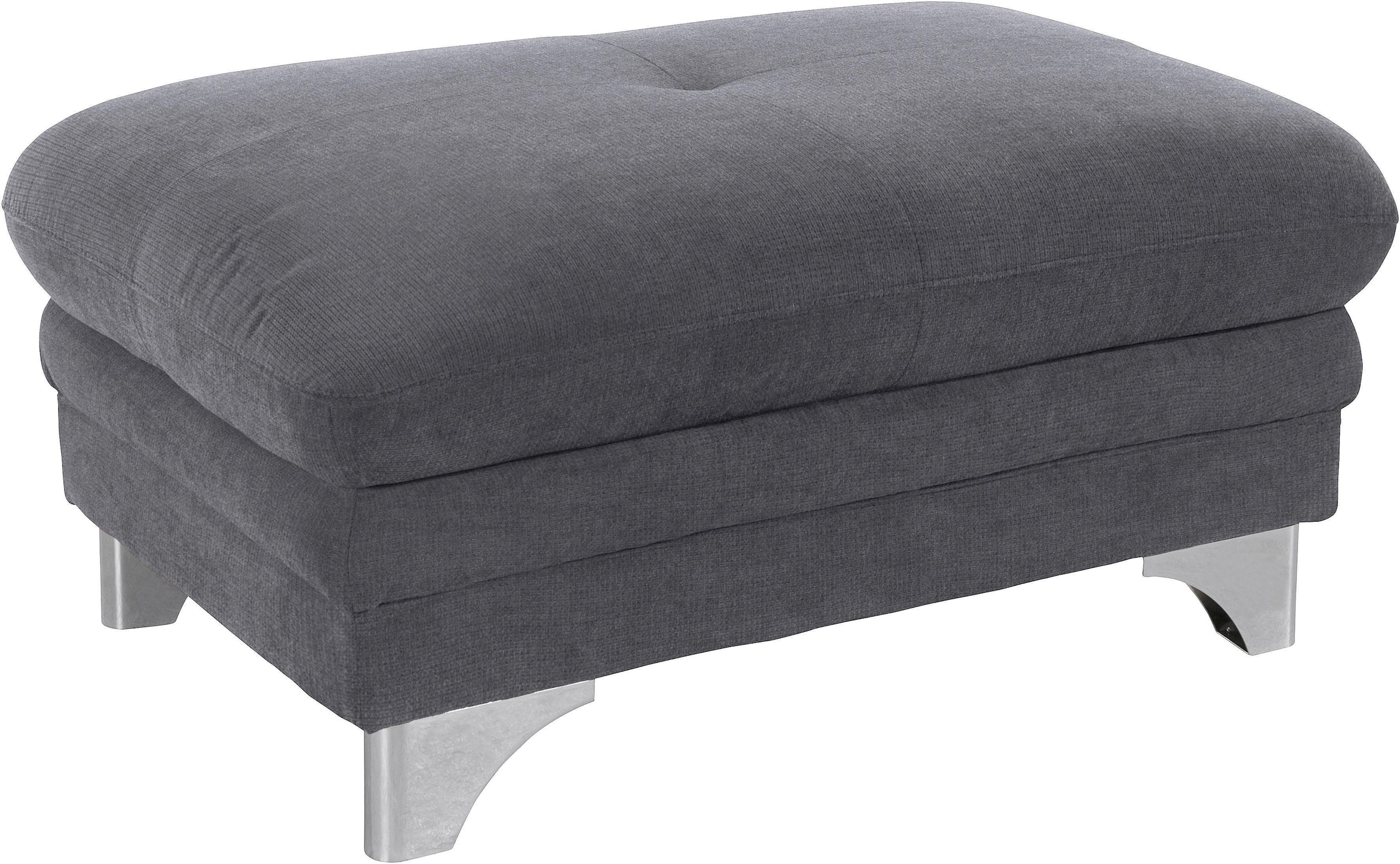 COTTA Polstergarnitur »Enterprise«, (Set), Set bestehend aus: 2-Sitzer mit Kopfteilverstellung & Hocker