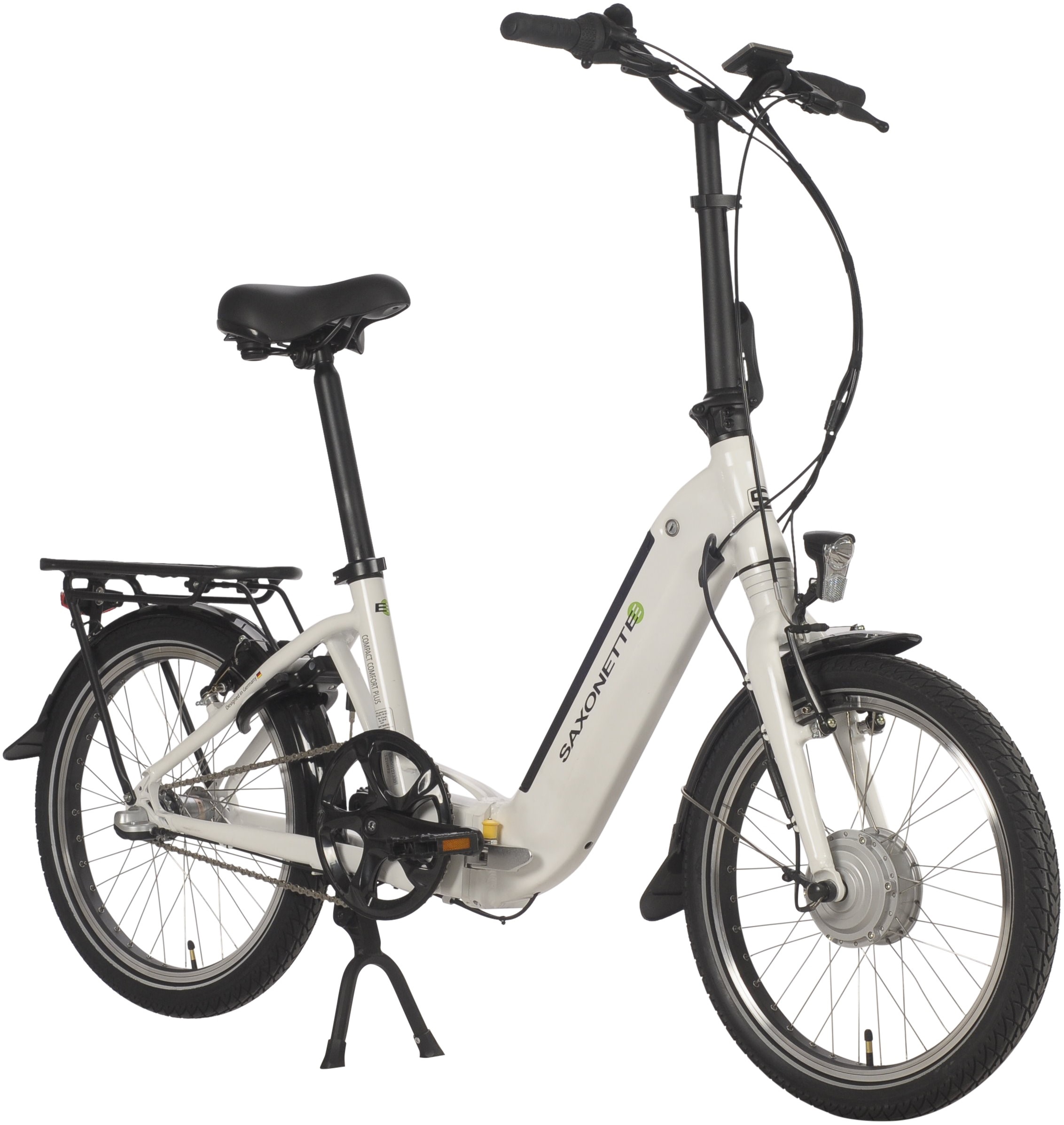 SAXONETTE E-Bike »Compact Comfort Plus«, 3 Gang, Frontmotor 250 W, (mit Akku-Ladegerät), Pedelec, Elektrofahrrad für Damen u. Herren