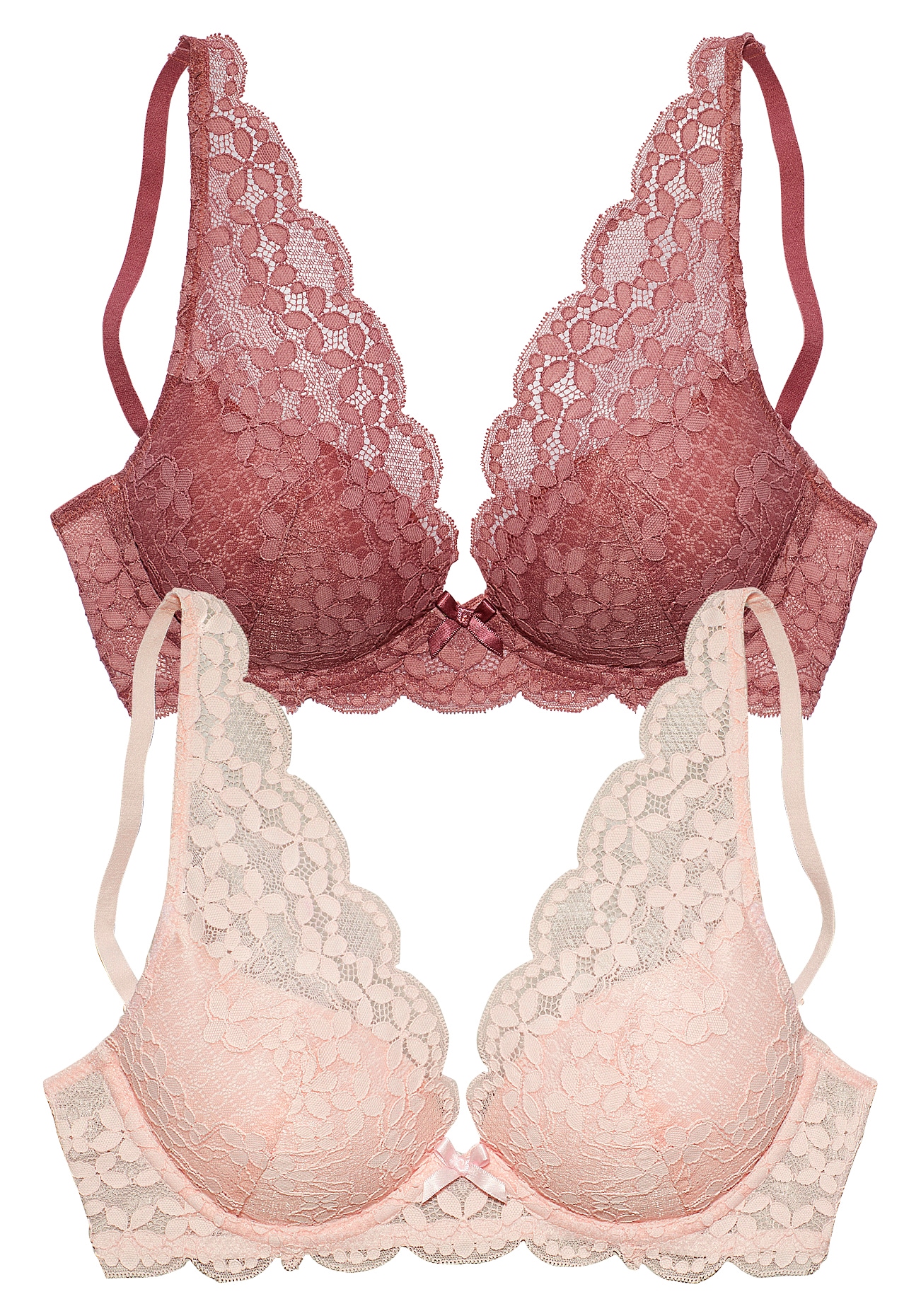 petite fleur Push-up-BH, in High Apex Schnittform, Dessous