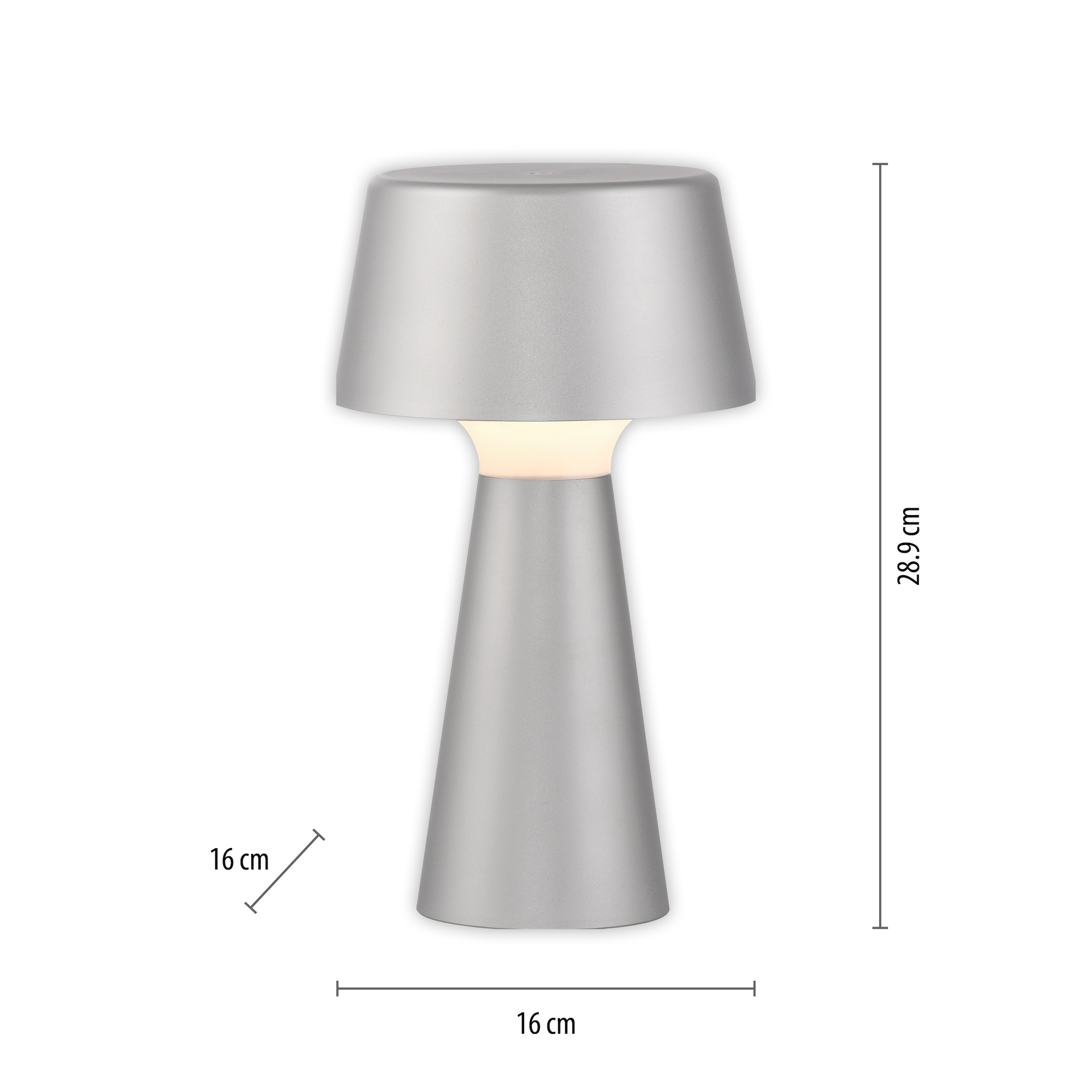 JUST LIGHT Tischleuchte »ABERA«, 1 flammig, Leuchtmittel LED-Modul | LED fest integriert, Akkuleuchte