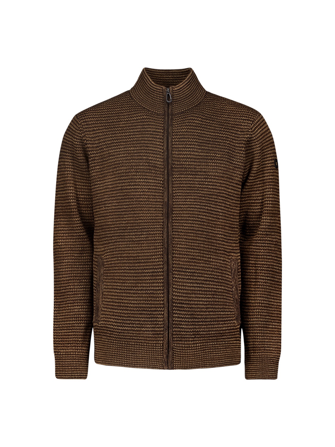 NO EXCESS Rollkragenpullover »No Excess Jacquard-Strickjacke«