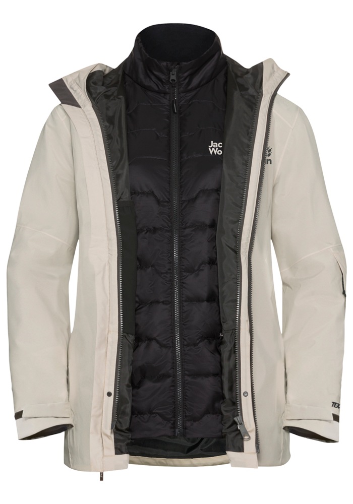 Jack Wolfskin Skijacke »FLOWLINE 3IN1 JKT W«, mit Kapuze