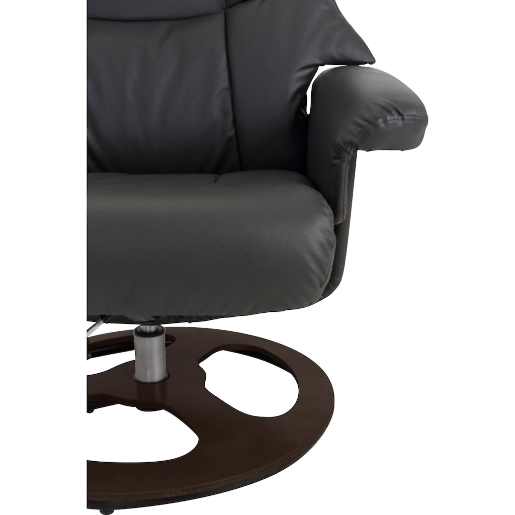 Home affaire Relaxsessel »Toulon«, (2 St., Bestehend aus Sessel und Hocker), inklusive Hocker, mit manueller Relaxfunktion, auswählbar zwischen zwei unterschiedlichen Beingestellen, Sitzhöhe 45 cm