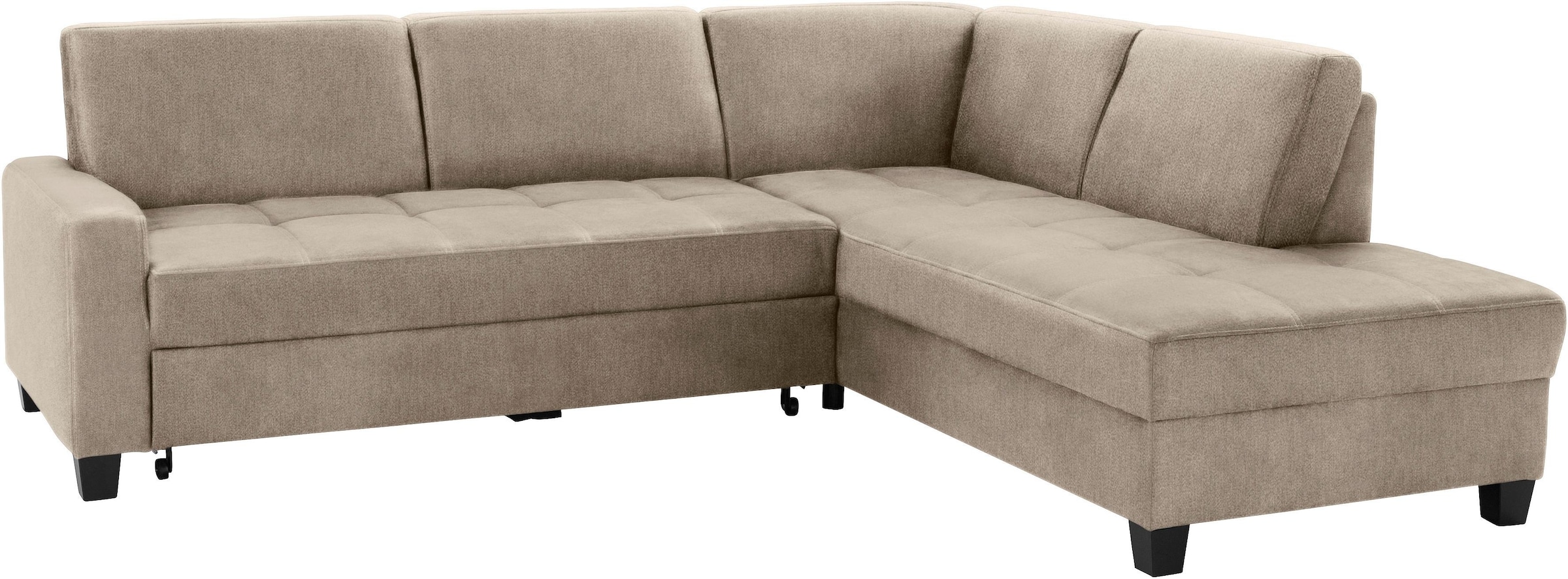 DOMO collection Ecksofa "Florentina L-Form", wahlweise mit Bettfunktion, mi günstig online kaufen