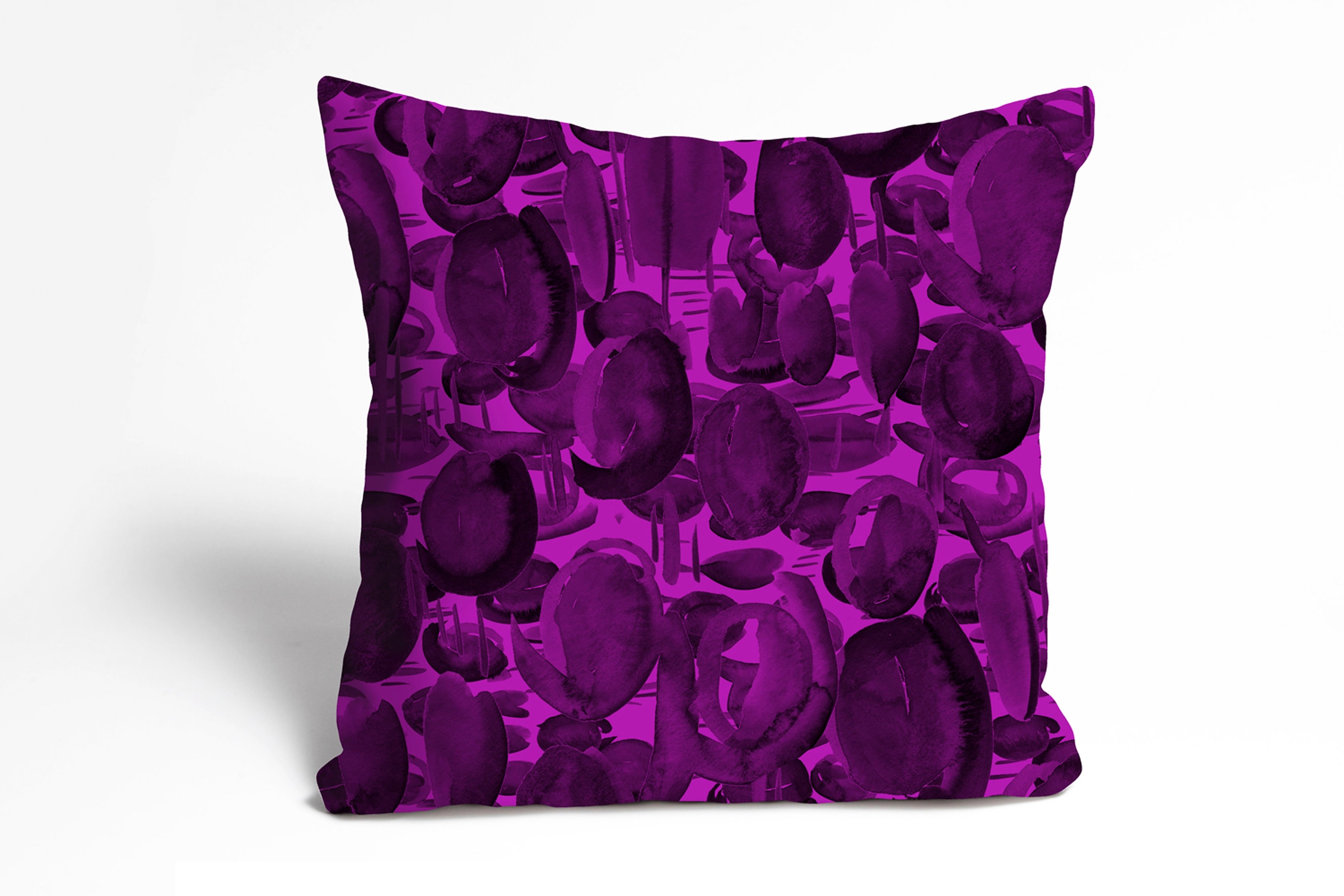 queence Dekokissen »Farley« Kissenhülle,Lila Muster,Pink,Violett,Abstrakt,Geometrisch,Farbenfroh