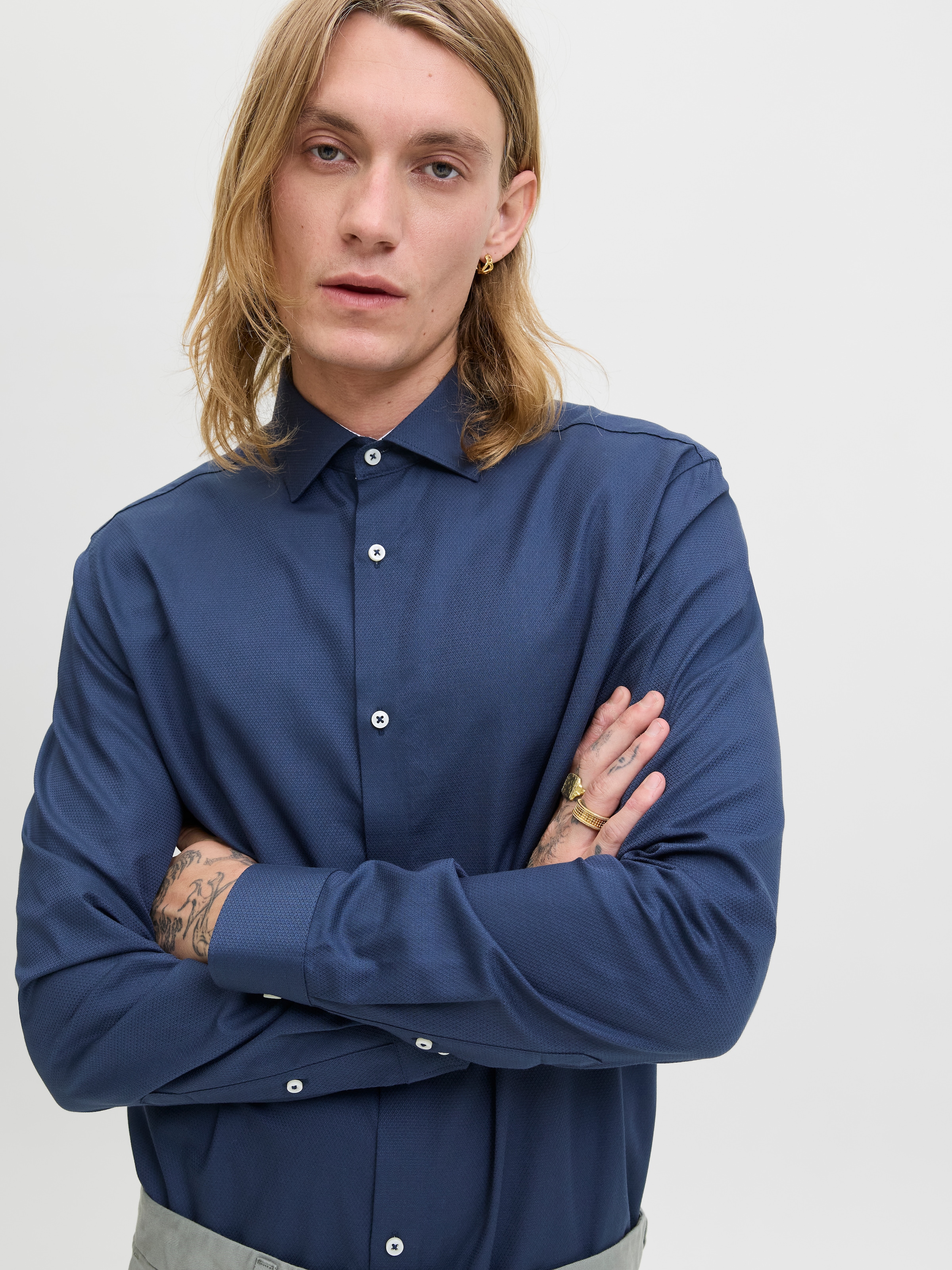 Jack & Jones Langarmhemd »JPRBLAPARKER DETAIL L/S SHIRT NOOS«