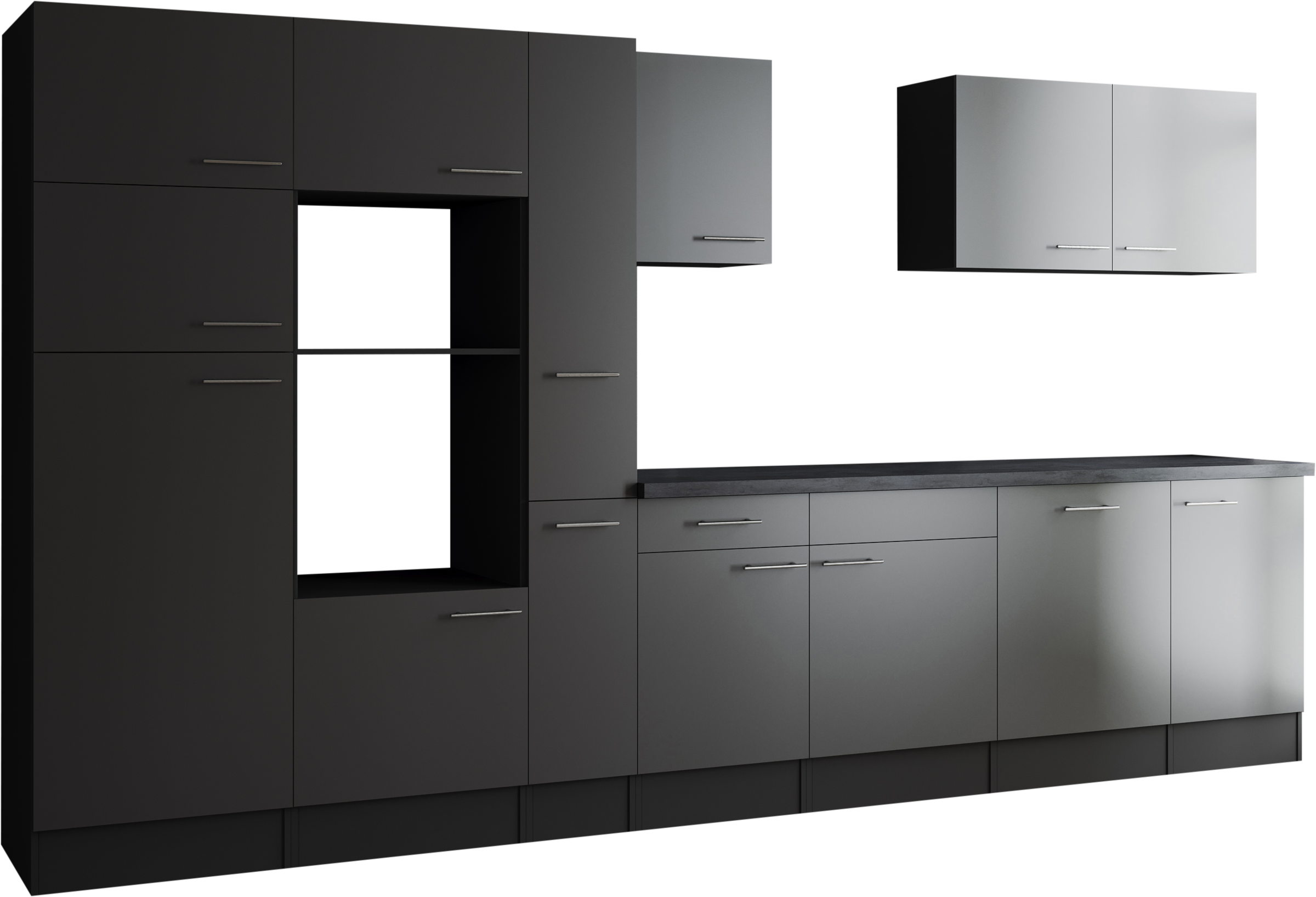 RESPEKTA Küchenzeile »Oliver« Breite 370 cm, 90 cm Arbeitshöhe, in exklusiver Konfiguration für OTTO