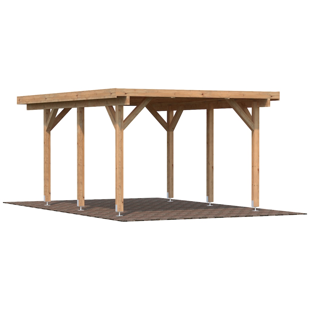 Palmako Einzelcarport »Karl«, Holz, hellbraun