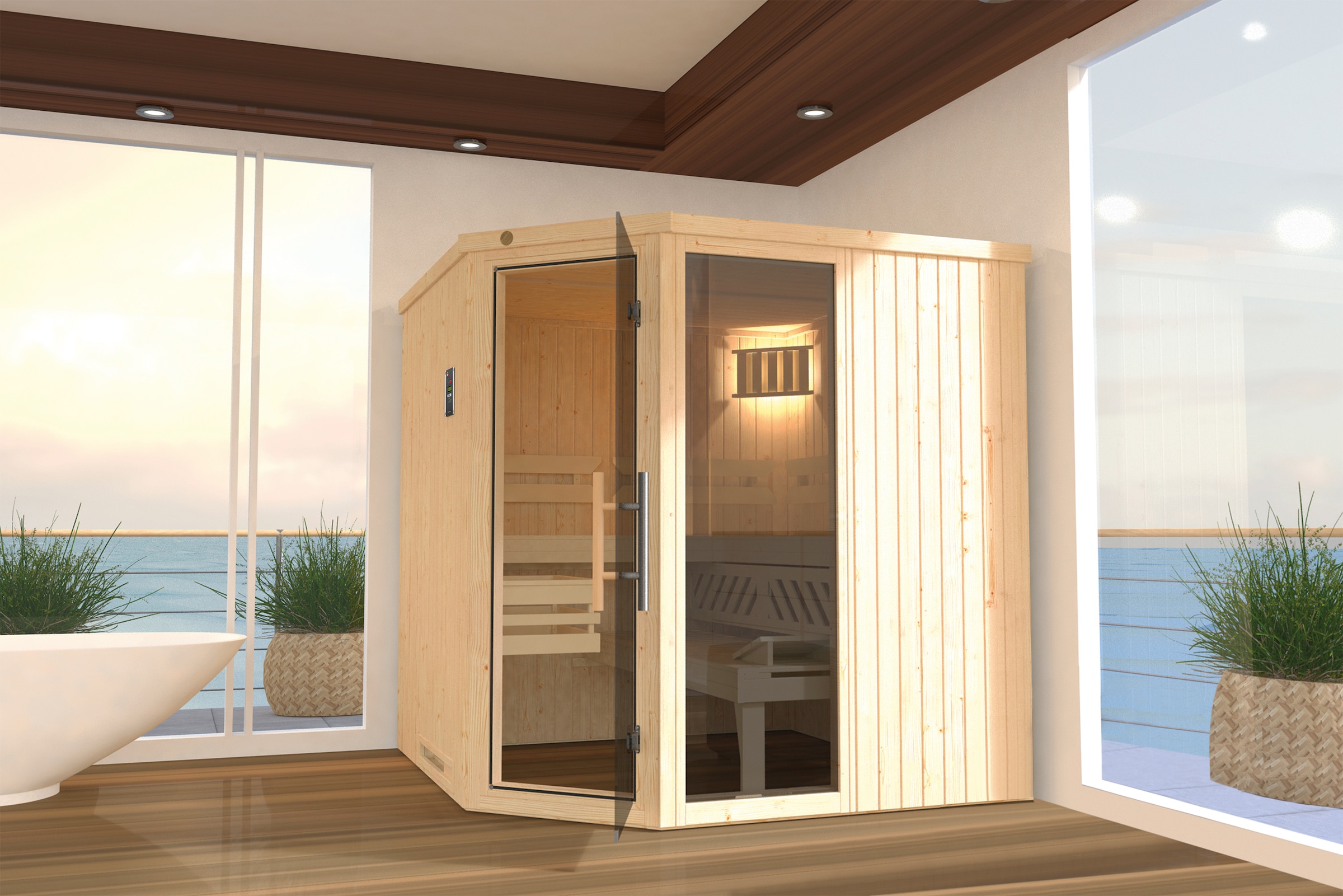weka Sauna »Varberg 3« 7,5 kW Ofen mit ext. Steuerung