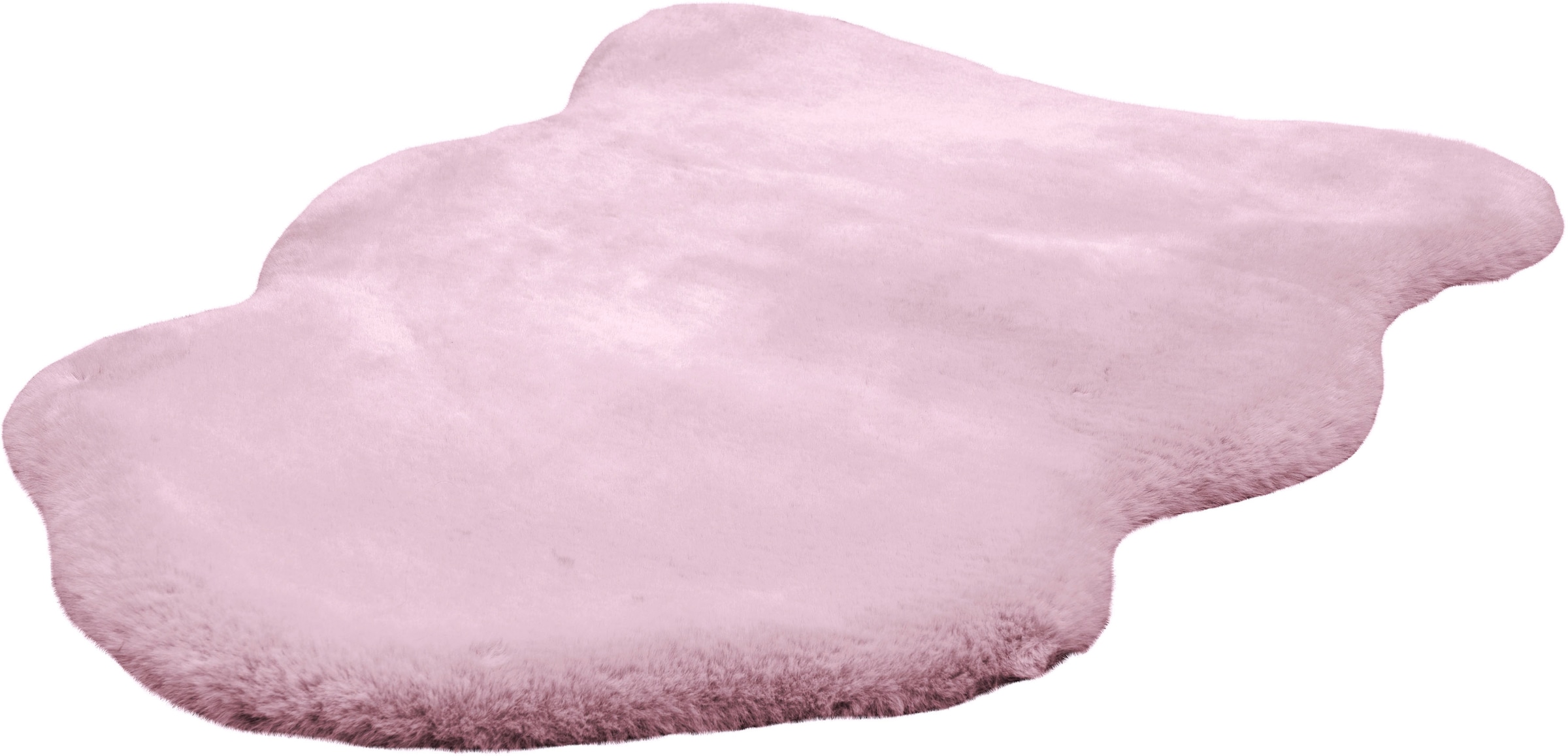 Padiro Fellteppich »Rabbit Light Sheepskin 825«, fellförmig, 23 mm Höhe, weiches Fellteppich-Imitat, Schlafzimmer, Kinderzimmer
