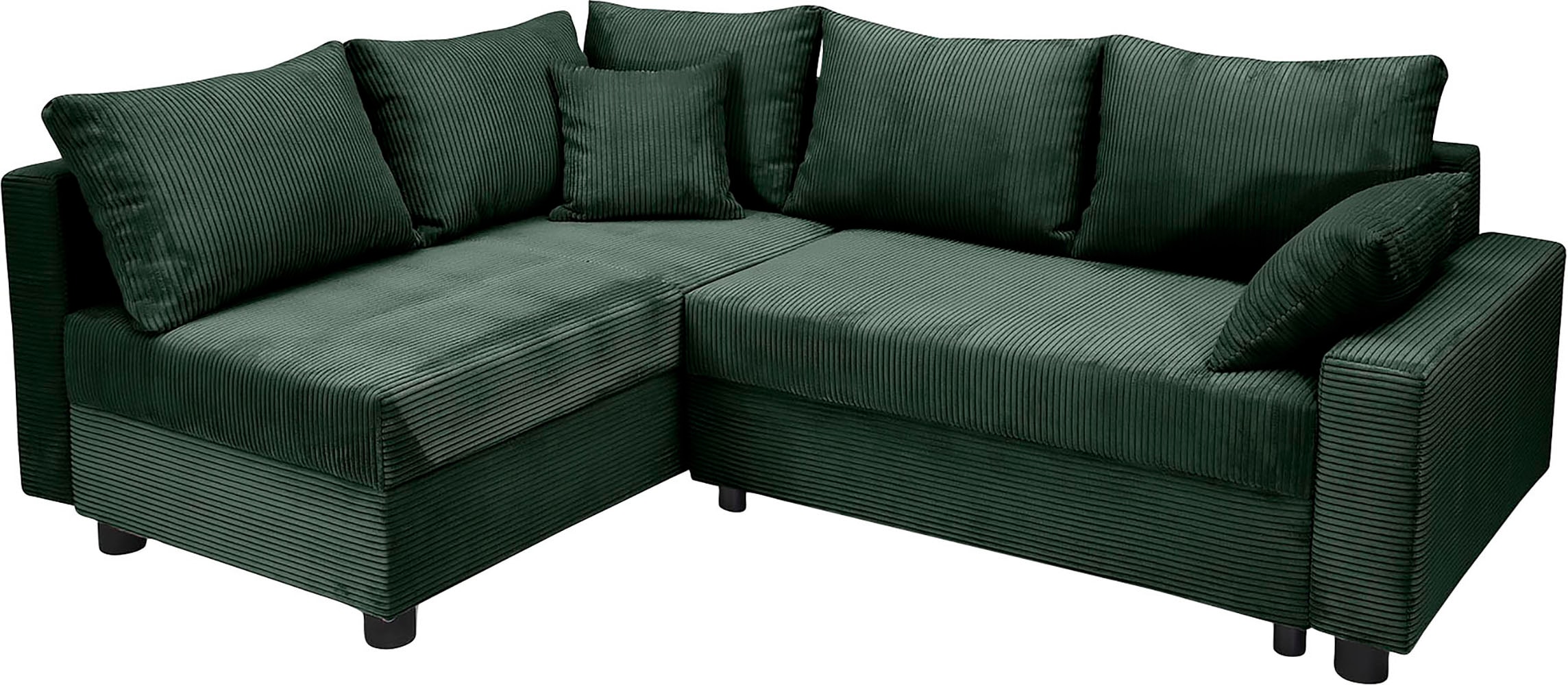 COLLECTION AB Ecksofa »30 Jahre Jubiläums-Modell Parma L-Form«, inkl. Bettfunktion und Bettkasten, in Cord, frei stellbar