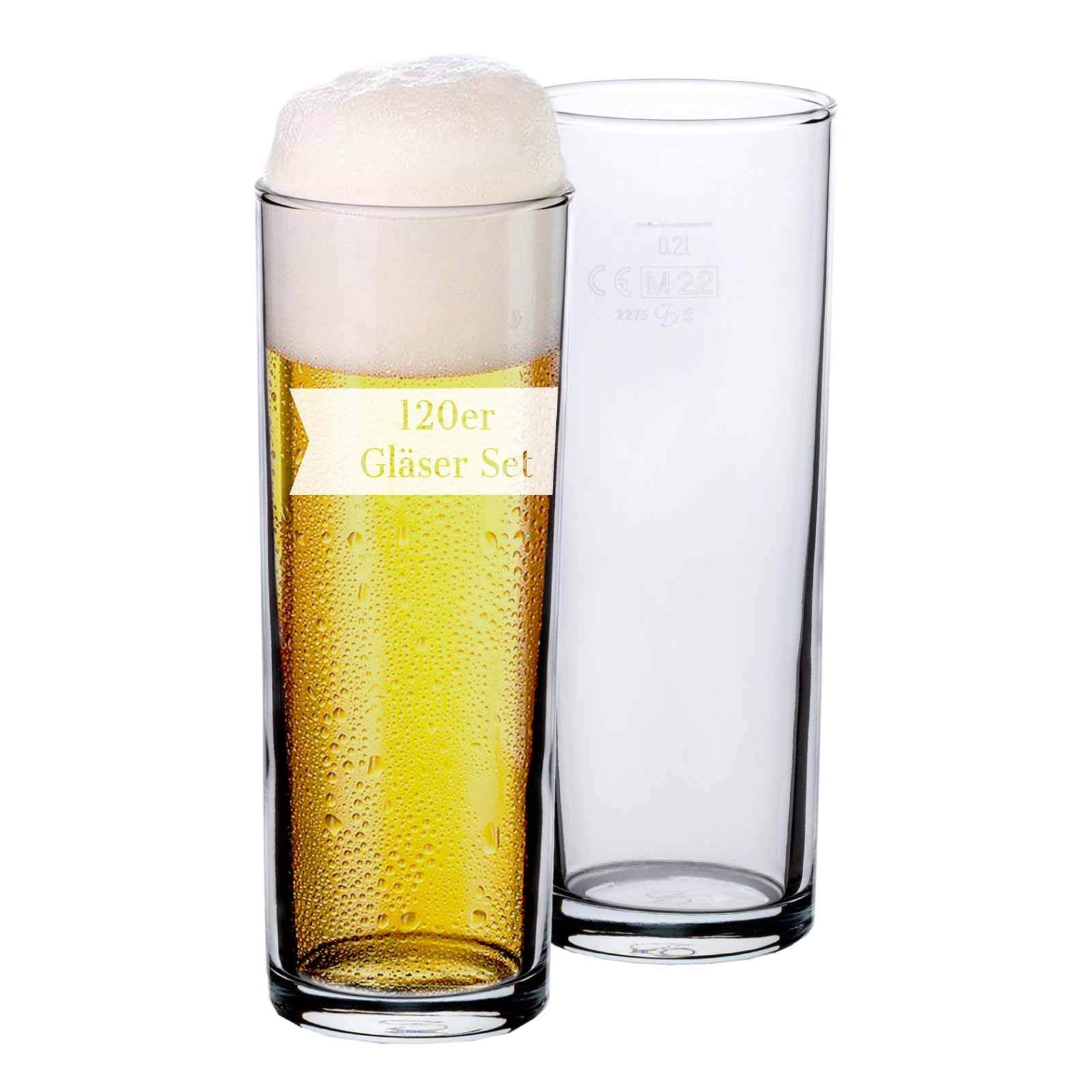 van Well Bierglas »Willi Becher geeicht 0,5 l 120er Set transparent« günstig online kaufen