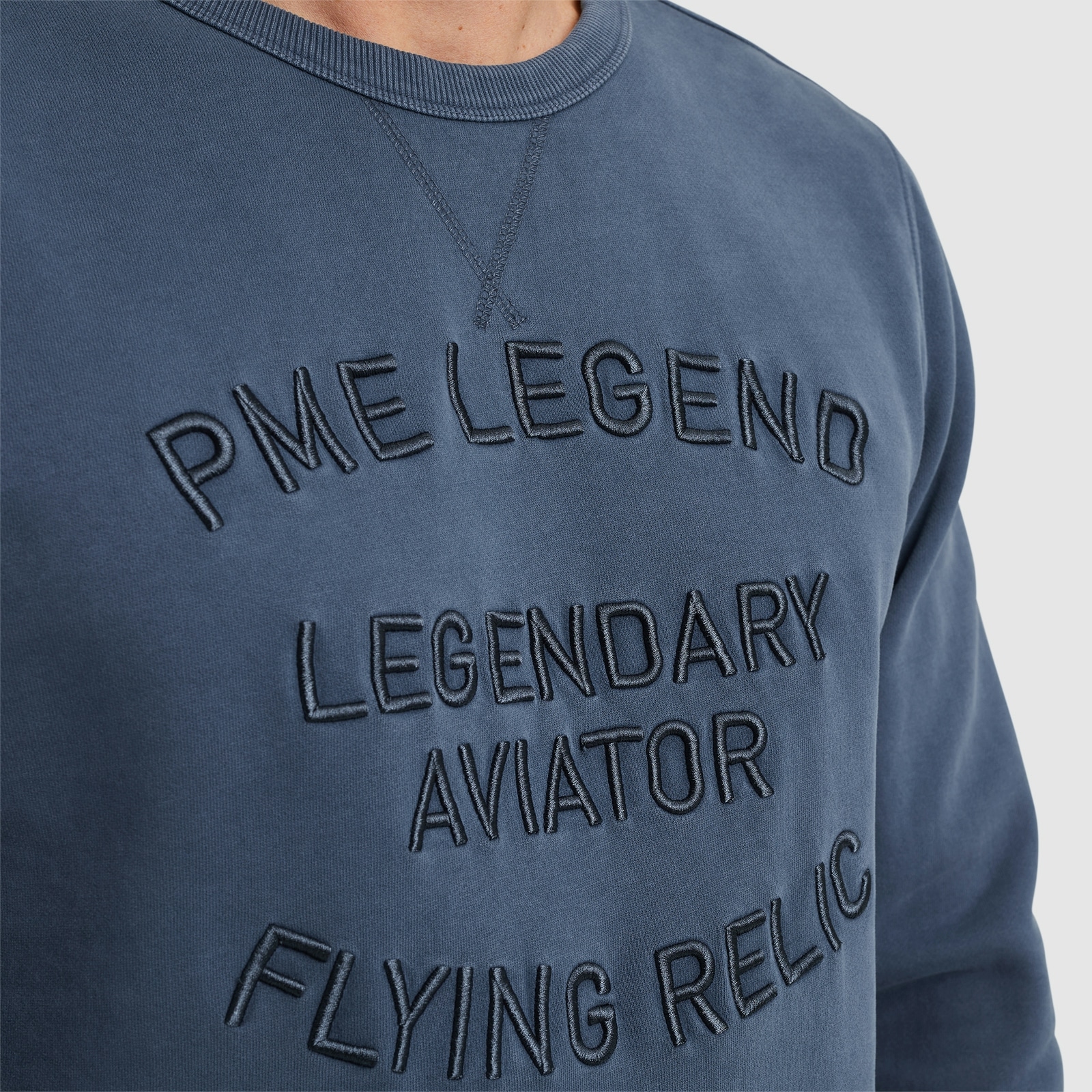 PME LEGEND Sweatshirt »Crewneck gd terry« mit Schriftzug