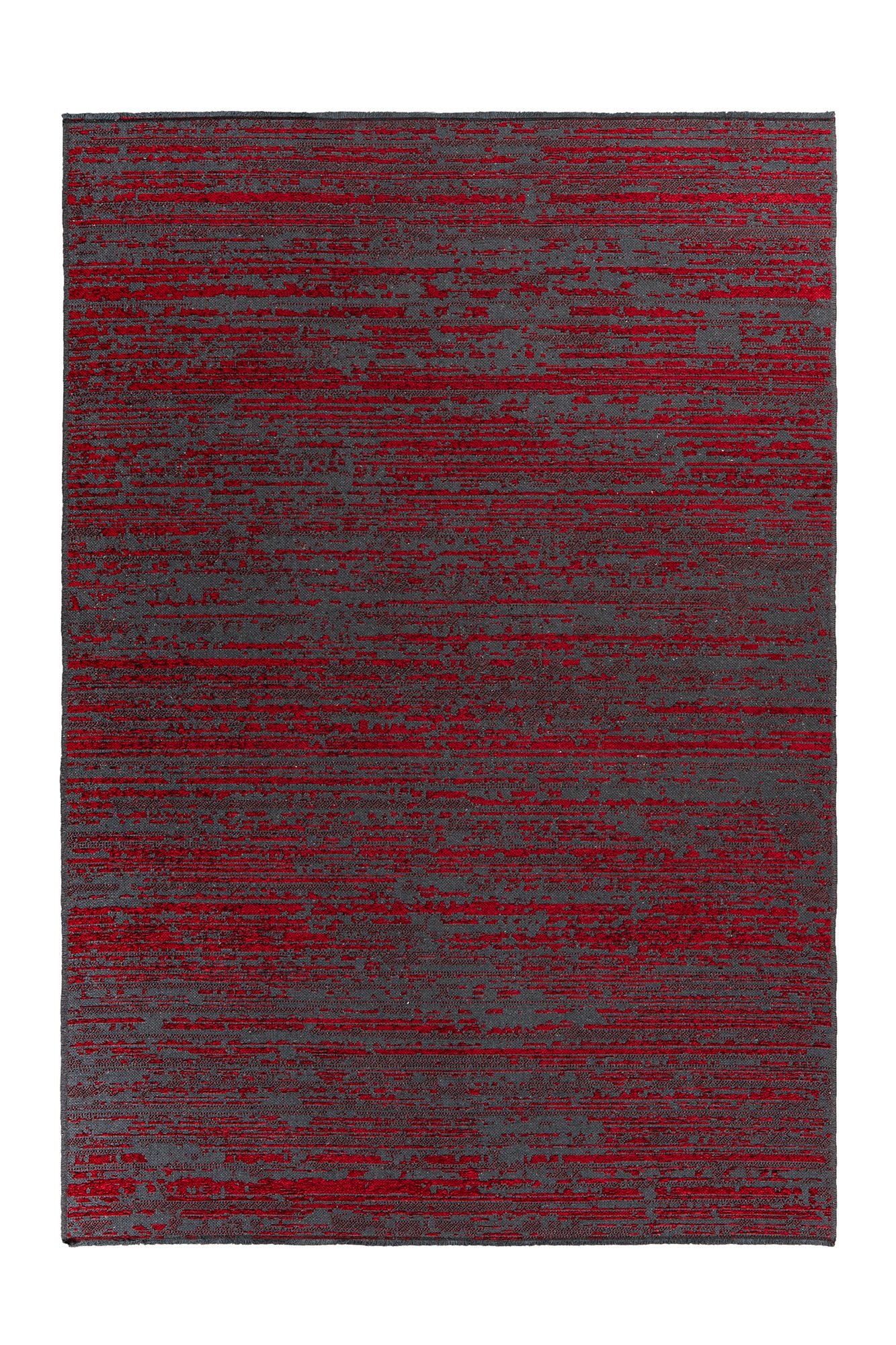 Kayoom Teppich »Kalea 125«, rechteckig, 8 mm Höhe, Flachgewebeteppich mit Relief-Design, Used-Look, moderne Farben