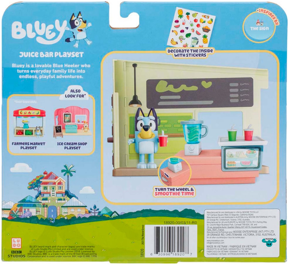 Moose Spielwelt »Bluey, Mini-Spielset , Let's Play Chef Saftbar«