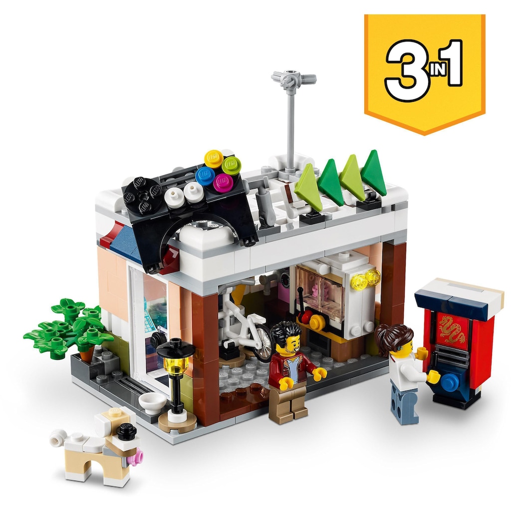 LEGO® Konstruktionsspielsteine »Nudelladen (31131), LEGO® Creator 3in1«, (569 St.)