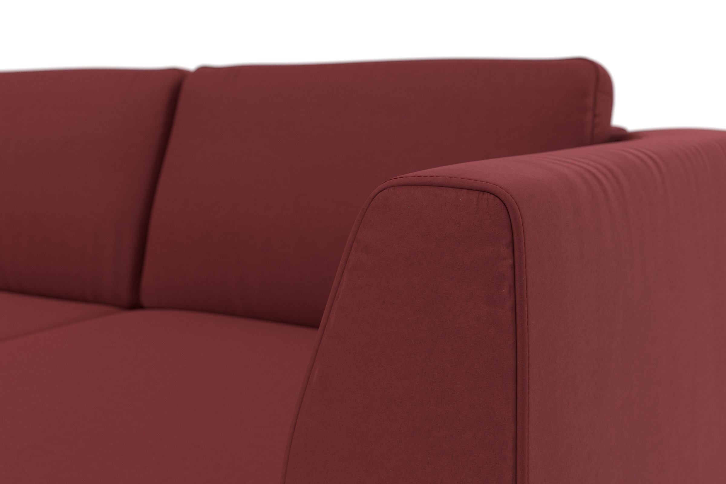 sit&more Ecksofa »Olsen L-Form«, inklusive Sitztiefenverstellung, wahlweise mit Bettfunktion, 15cm hoch