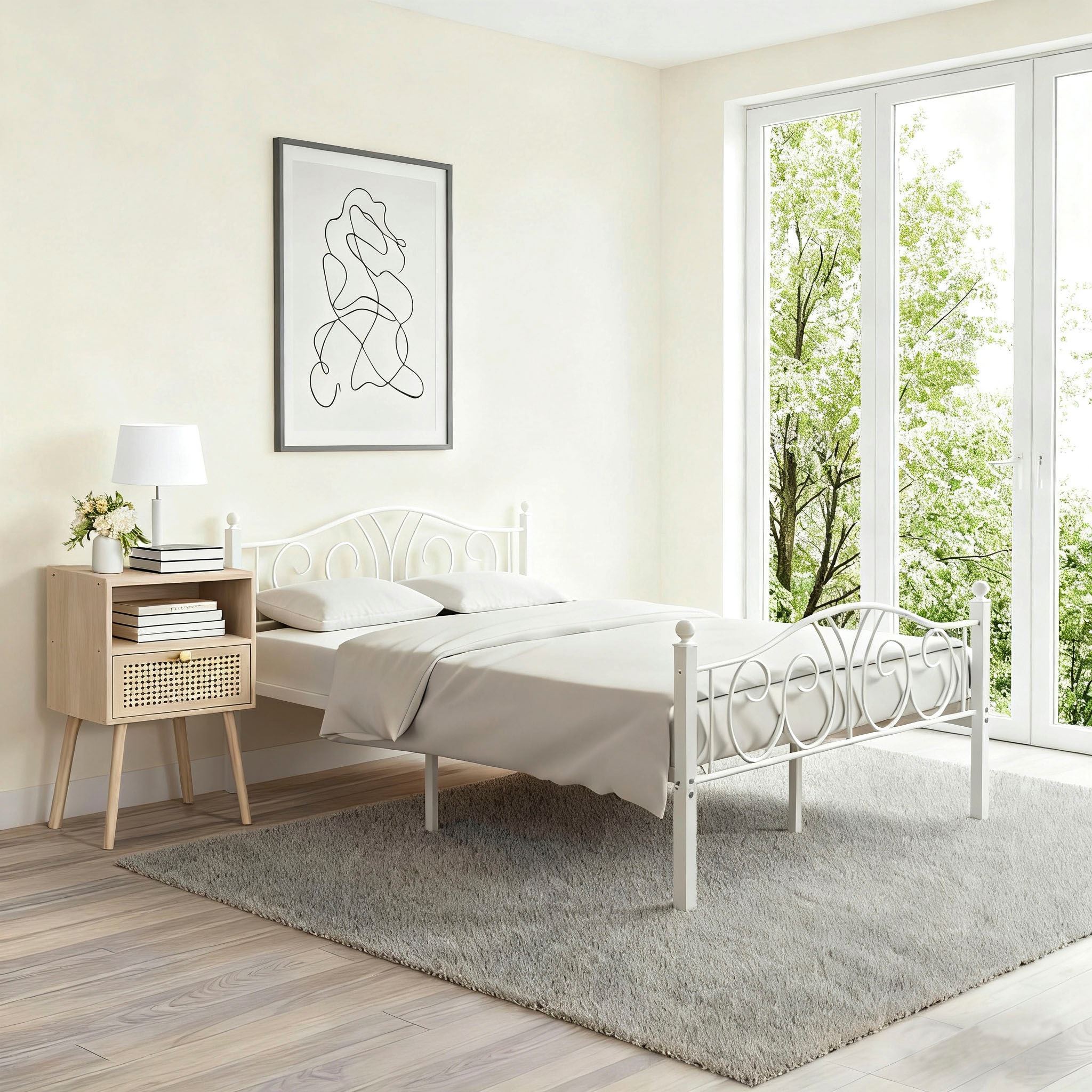 OTTO home Metallbett »LUND Landhausbett Bett Märchenbett Prinzessinbett« Tr günstig online kaufen