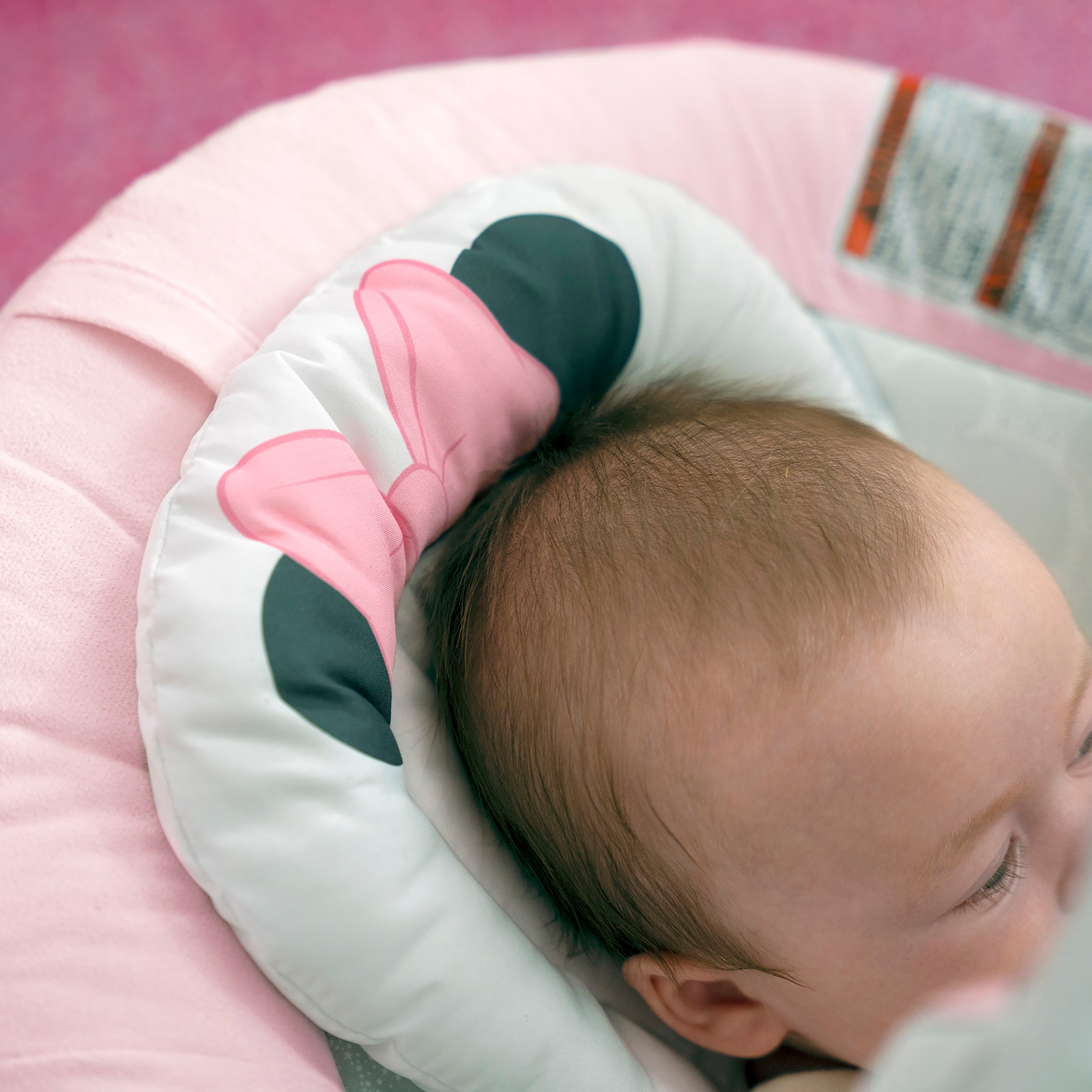Bright Starts Babywippe »Minnie Mouse Rosy Skies ™ Comfy Bouncer« bis 9 kg mit Sound-Effekt