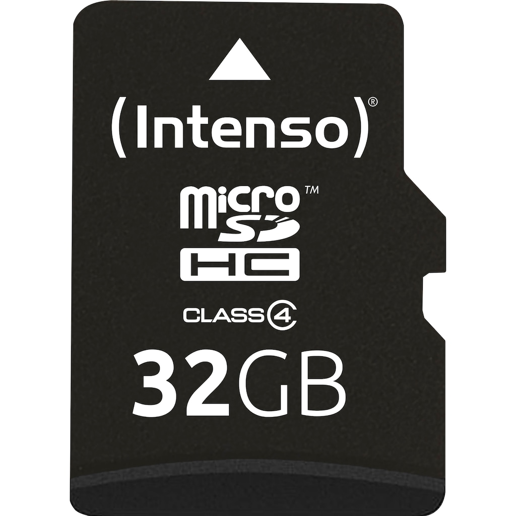 Intenso Speicherkarte »microSDHC Class 4 + SD-Adapter«, (Class 4)