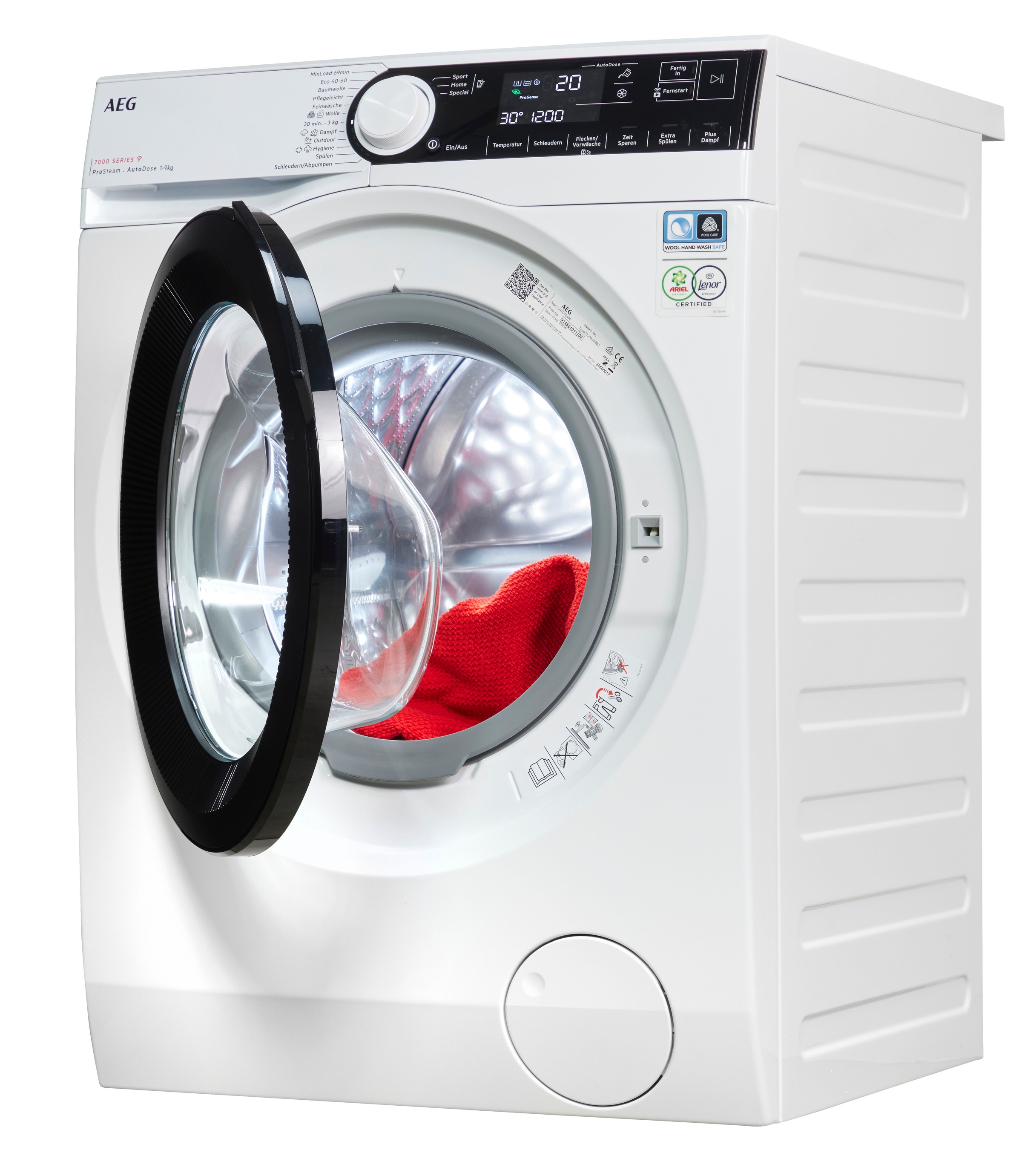 AEG Waschmaschine 7000 ProSteam® »LR7D70490«, 9 kg, 1400 U/min, ProSteam - günstig online kaufen