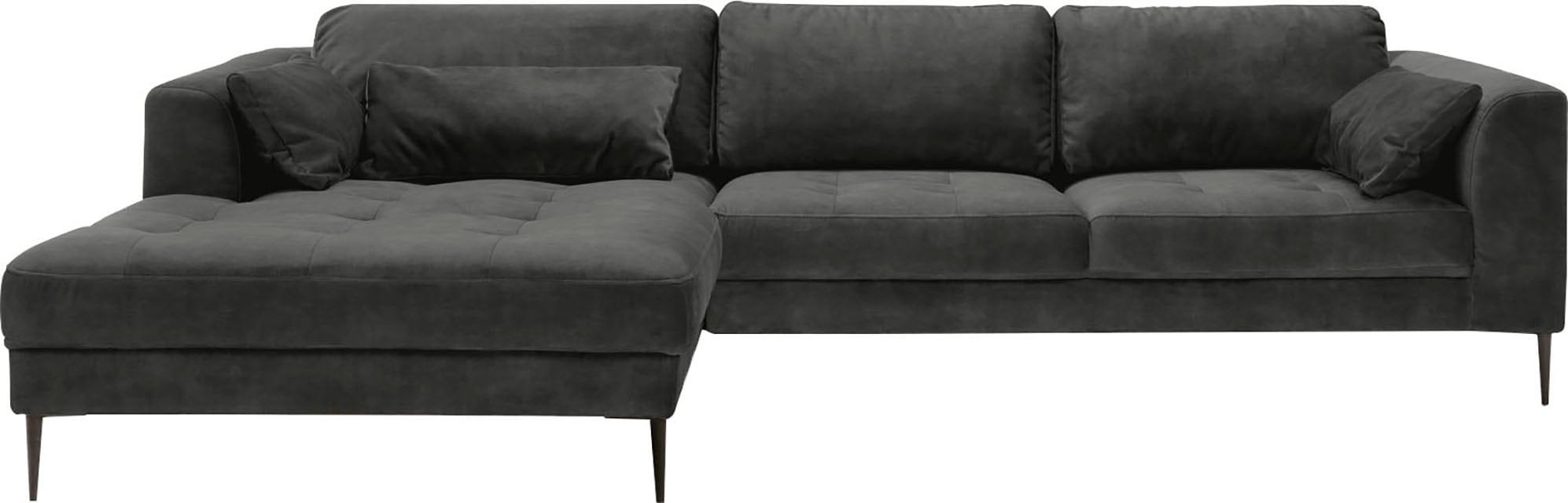 TRENDMANUFAKTUR Ecksofa »Luzi, wahlweise mit Schlaffunktion & Bettkasten. L günstig online kaufen