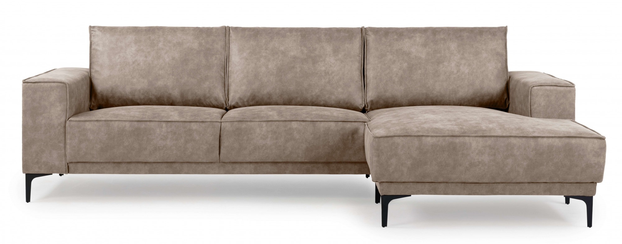 Places of Style Ecksofa »Polsterecke Oland, Struktur, Flachgewebe, Luxus-Mi günstig online kaufen