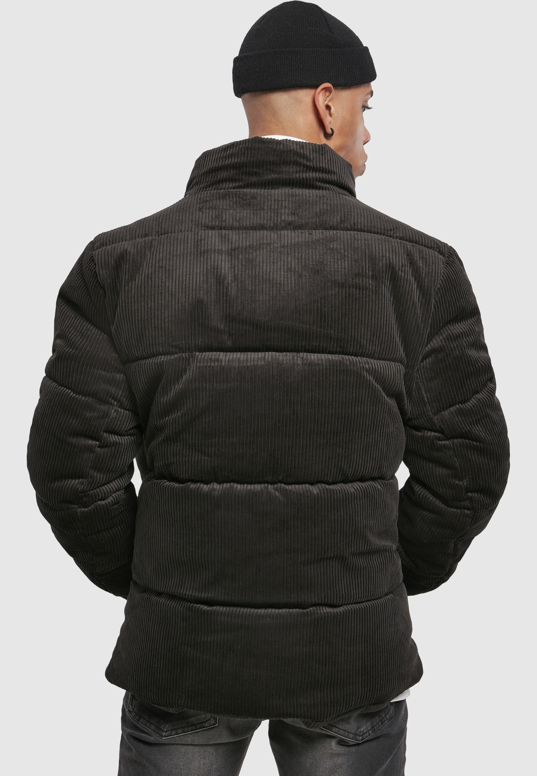 URBAN CLASSICS Winterjacke »Urban Classics Herren Boxy Corduroy Puffer Jacket« 1 Stk. tlg. ohne Kapuze
