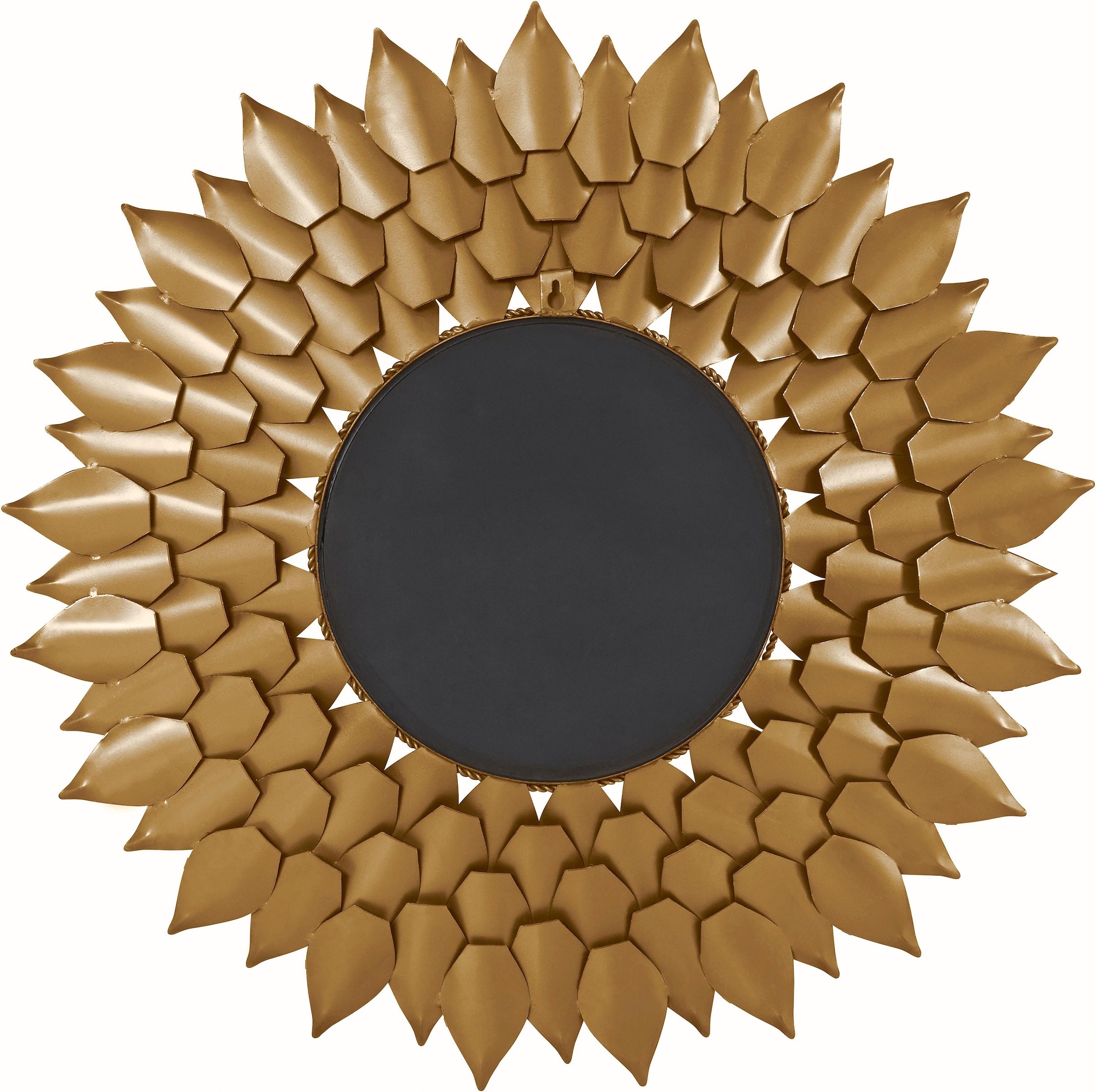 aus cm, Rahmen Metall Ø Sonne, Blattgold-Finish, 73,5 »Sarai«, mit bestellen Dekospiegel Leonique Wandspiegel, online