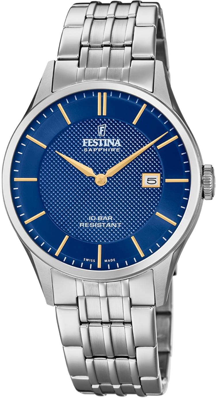 Festina Quarzuhr »Swiss Made Collection, F20005/3«, Armbanduhr, Herrenuhr, günstig online kaufen