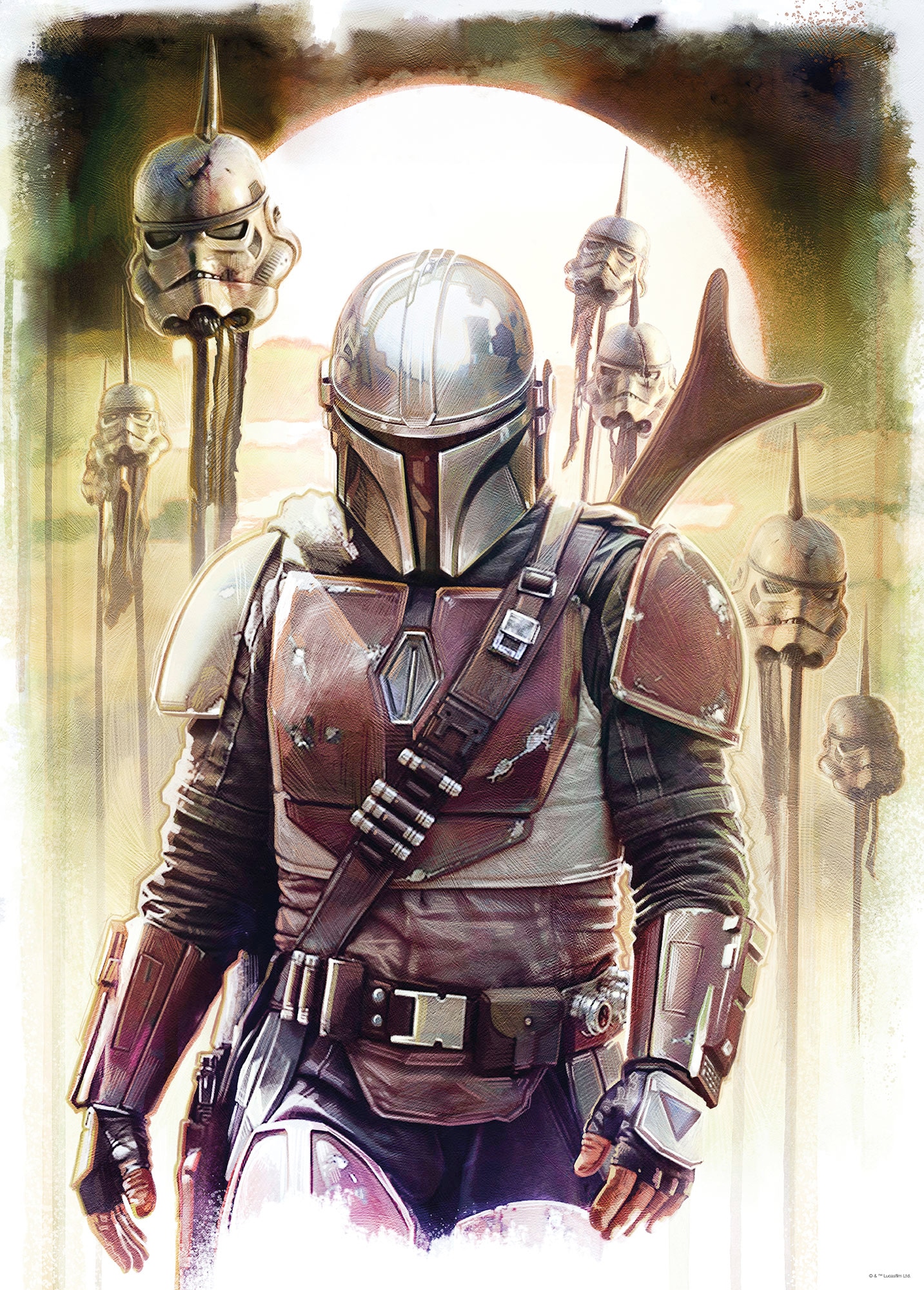 Komar Bild »Mandalorian Impaler«, Disney-Star Wars, (1 St.), Wandbild zur D günstig online kaufen