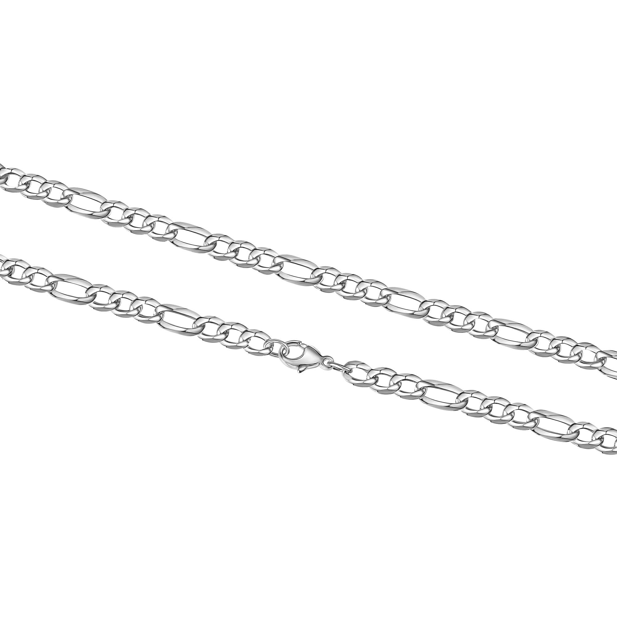 Vivance Collierkettchen »925/- Sterling Silber weiß Figarokette 55 cm«
