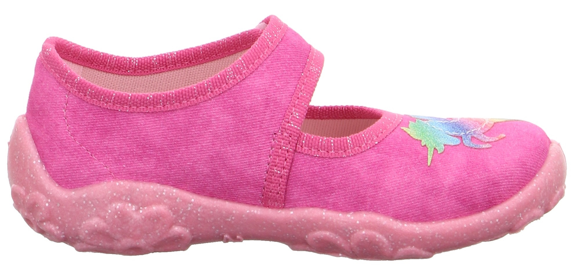 Superfit Hausschuh »BONNY WMS: Mittel«, Halbschuh, Ballerina, Klettschuh in Ballerina-Form