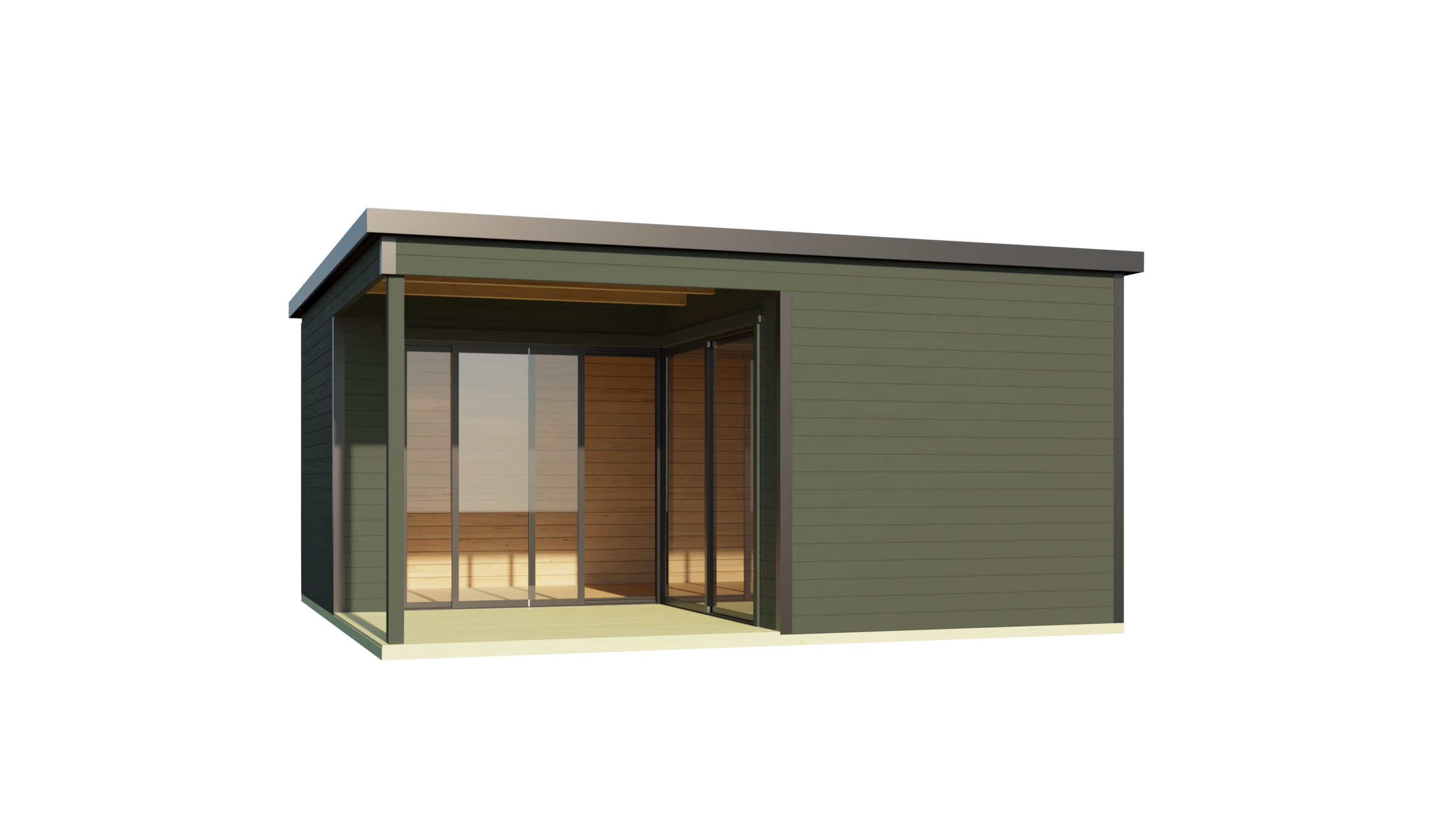 Nordic Holz Gartenhaus »DOMEO 6 LOGGIA«