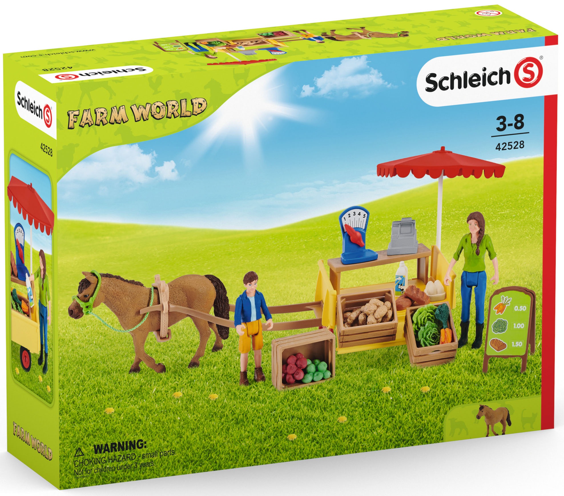 Schleich® Spielwelt »FARM WORLD, Mobiler Farm Stand (42528)«