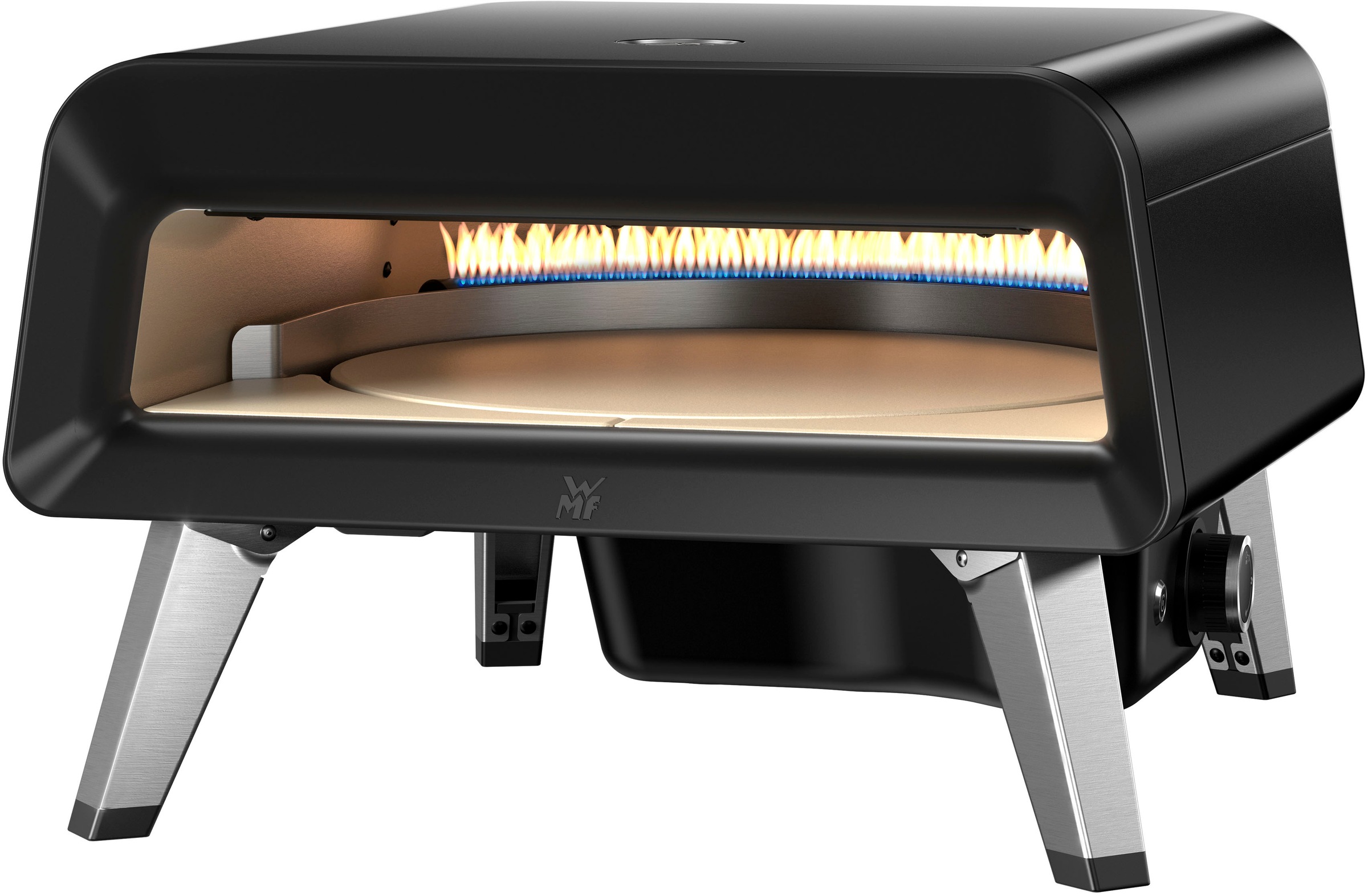 WMF Pizzaofen »0415700071 Pizzaiolo Pro, Gaspizzaofen«, 40 cm Backfläche, selbstdrehender Pizzastein, inkl. Pizzaschaufel