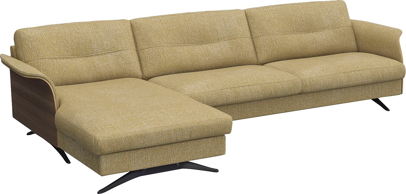 FLEXLUX Ecksofa »Glow, super bequem durch hochwertigem Sitzaufbau mit Federkern, L-Form«, Modernes skandinavisches Design