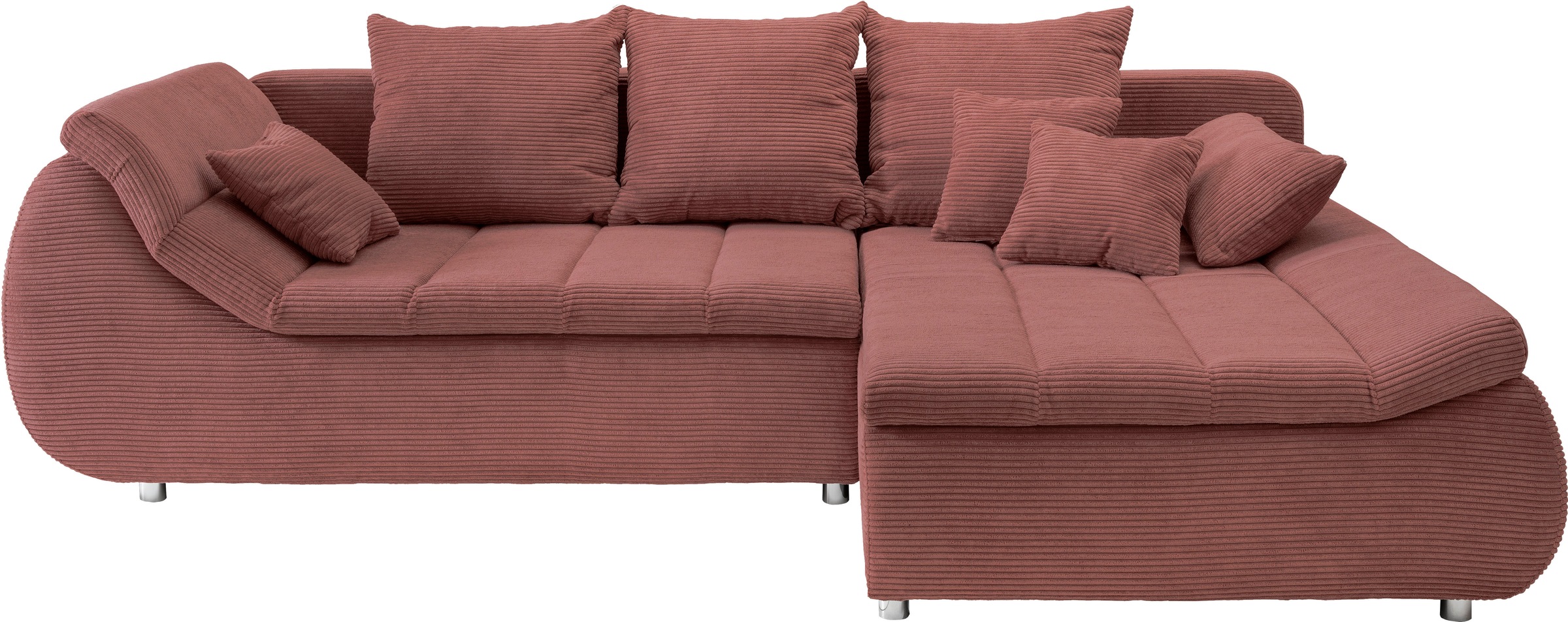 INOSIGN Ecksofa »Imola elegant und bequem, aktuelle Steppung im Sitz, L-For günstig online kaufen