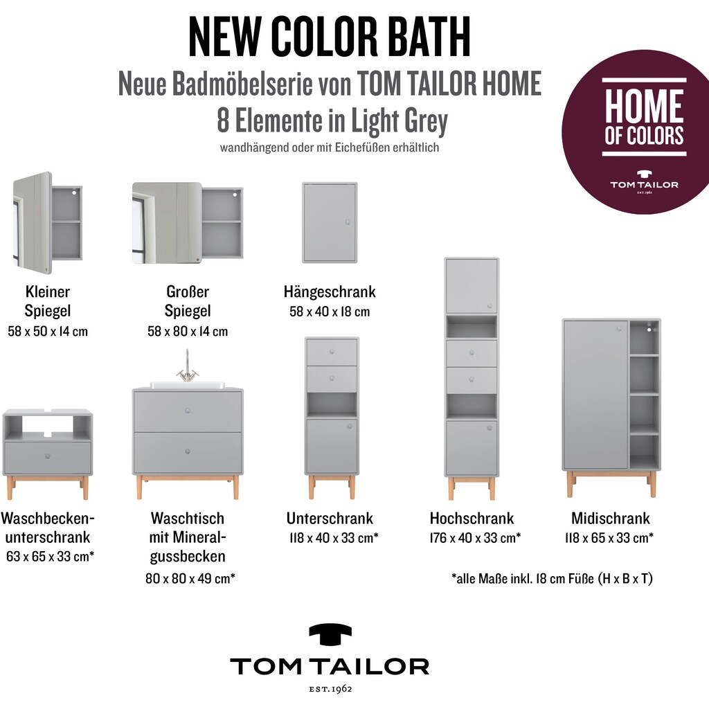 TOM TAILOR HOME Waschtisch »COLOR BATH«