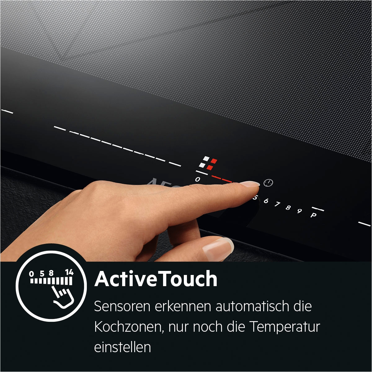 AEG Flex-Induktions-Kochfeld »IKE86683XB«, Flex-Induktion - intuitive Bedienung, Autark