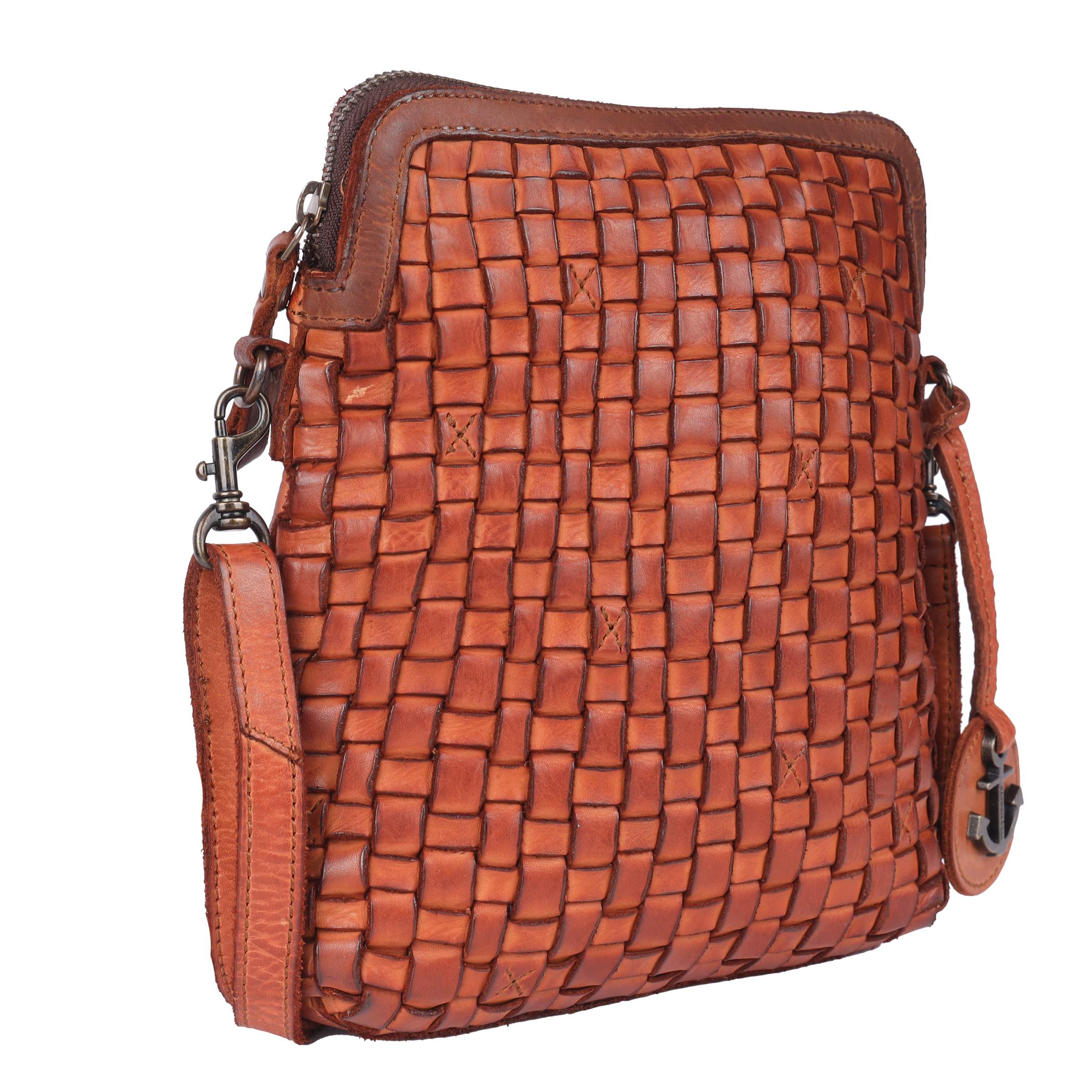 HARBOUR 2nd Handtasche »Ida-UP« Damen Umhängetasche, Schultertasche mit modischem Flechtmuster