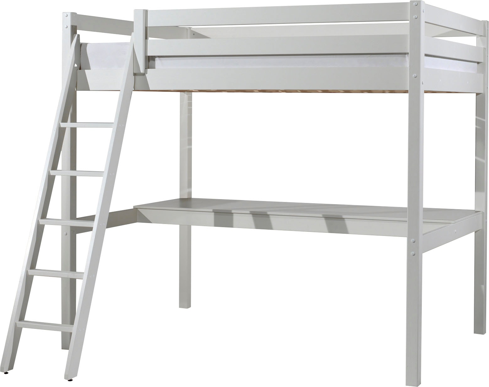Vipack Hochbett »Pino«, (Made in Europe), mit Schreibplatte