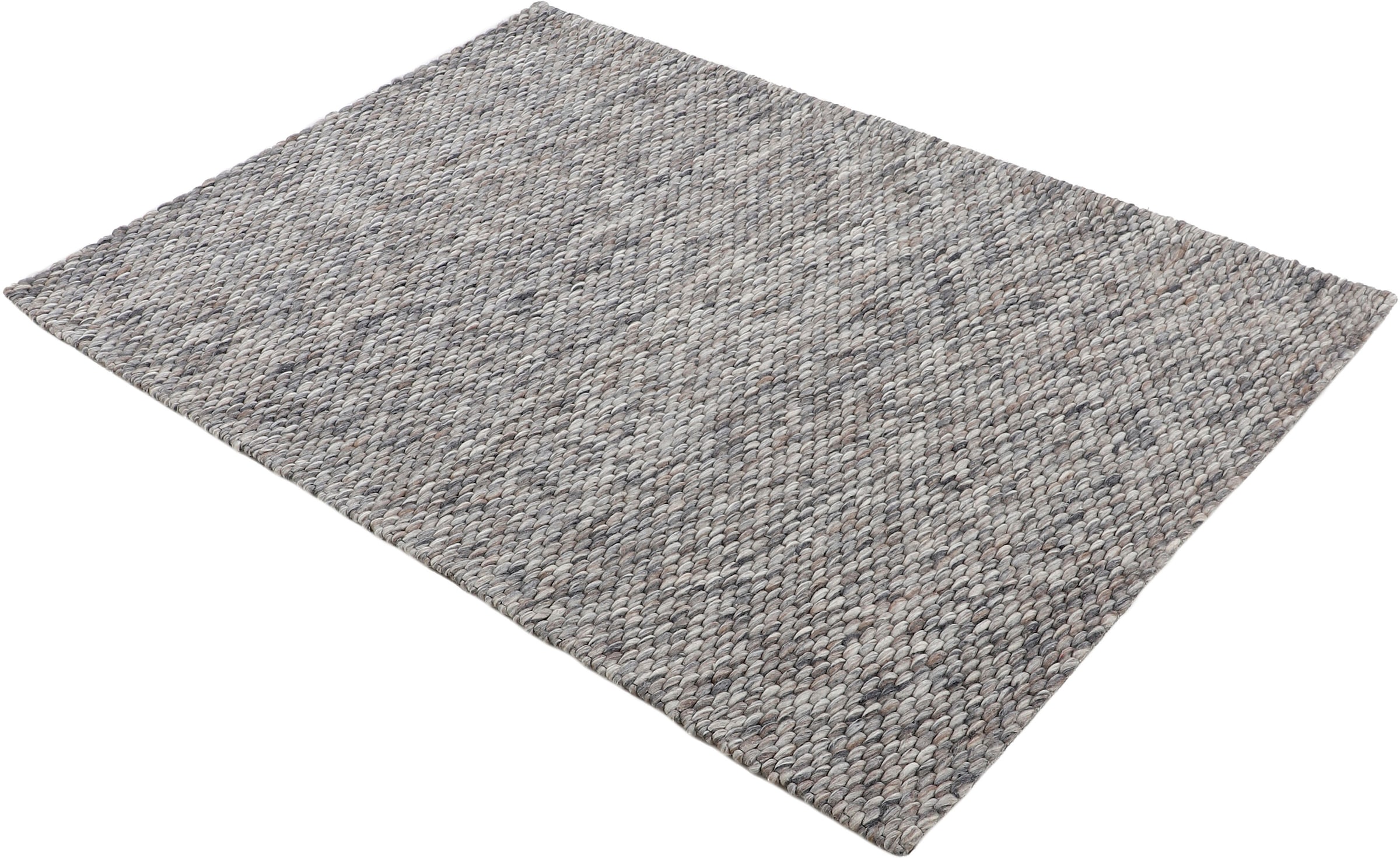 weich Wolle, schnell rechteckig, und bestellen carpetfine Teppich, bequem meliert, Handweb handgewebt, reine & kuschelig Wollteppich »Sina«,
