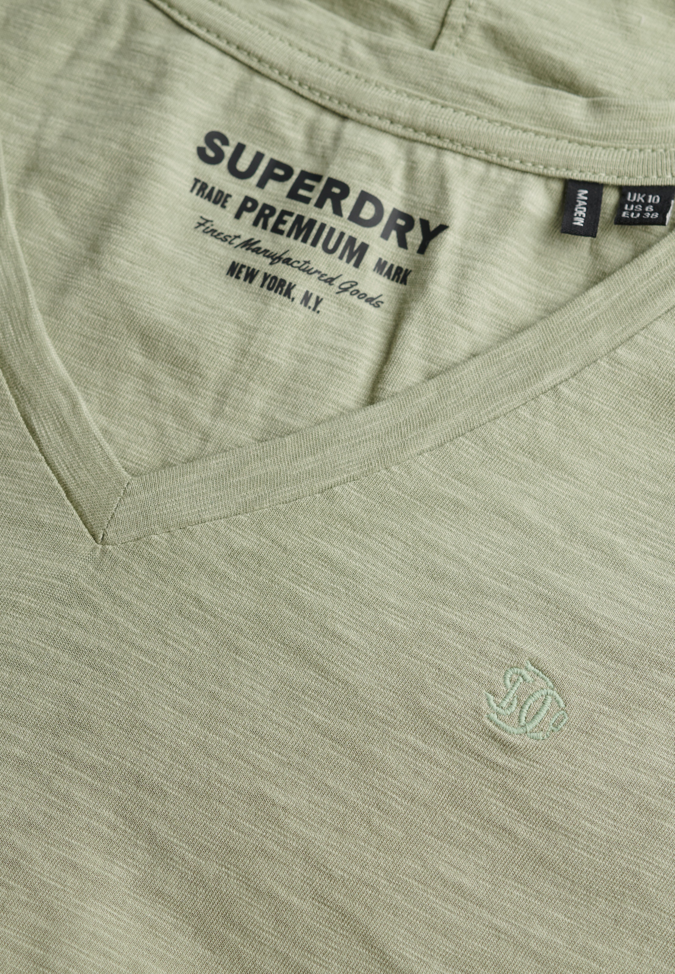 Superdry T-Shirt »STUDIOS SLUB EMB VEE TEE«