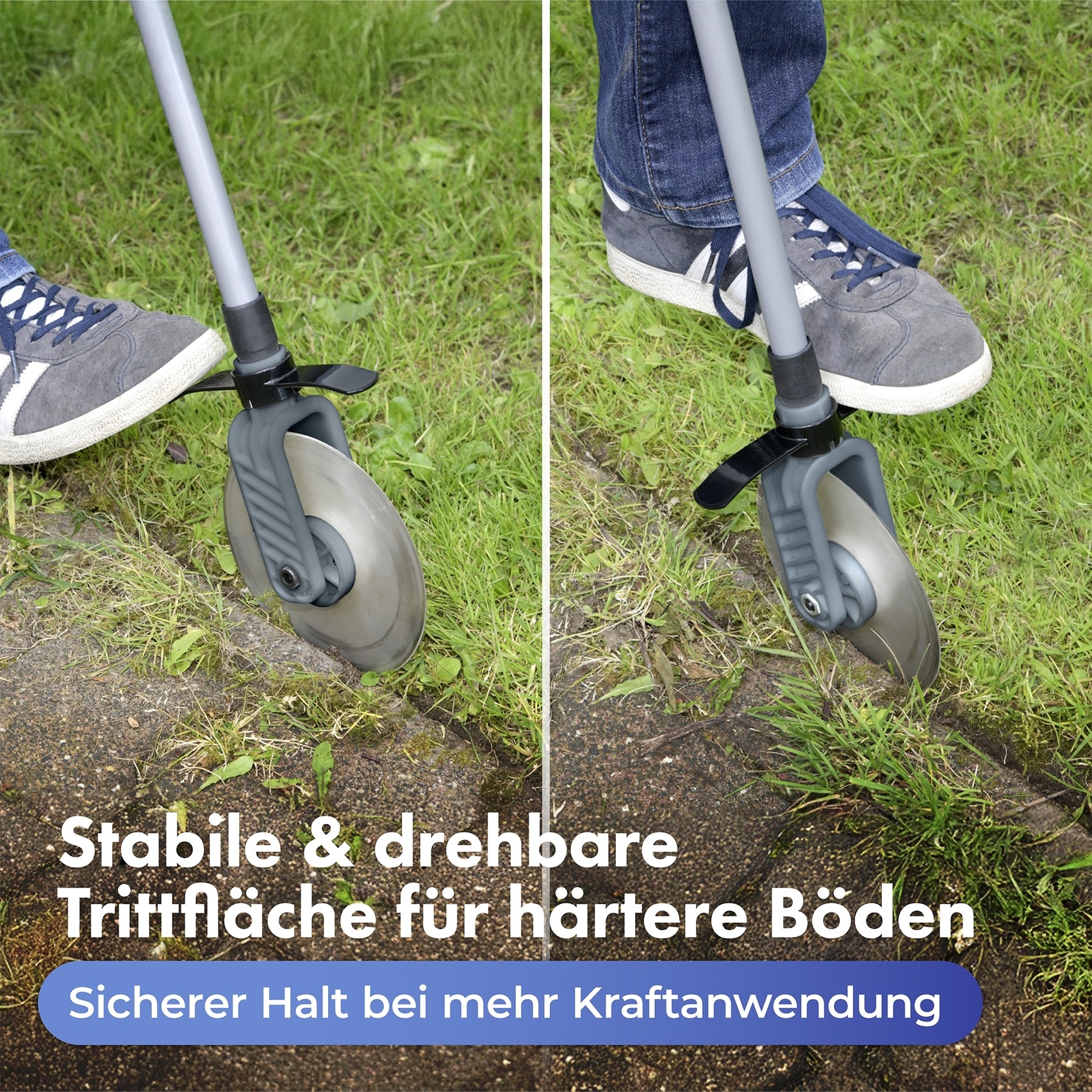 Maximex Kantenschneider »Modell Cut« Rasenkanten-Roller mit Teleskopstiel, ausziehbar von 56 bis 122 cm